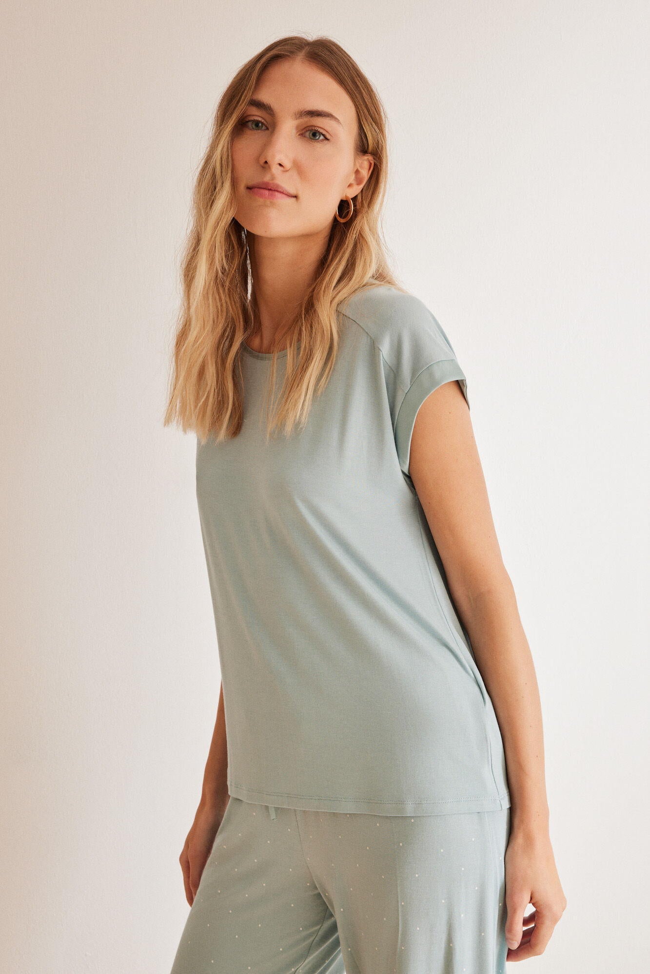 Short Sleeves Capri Pant Pyjama_4757946_26_05