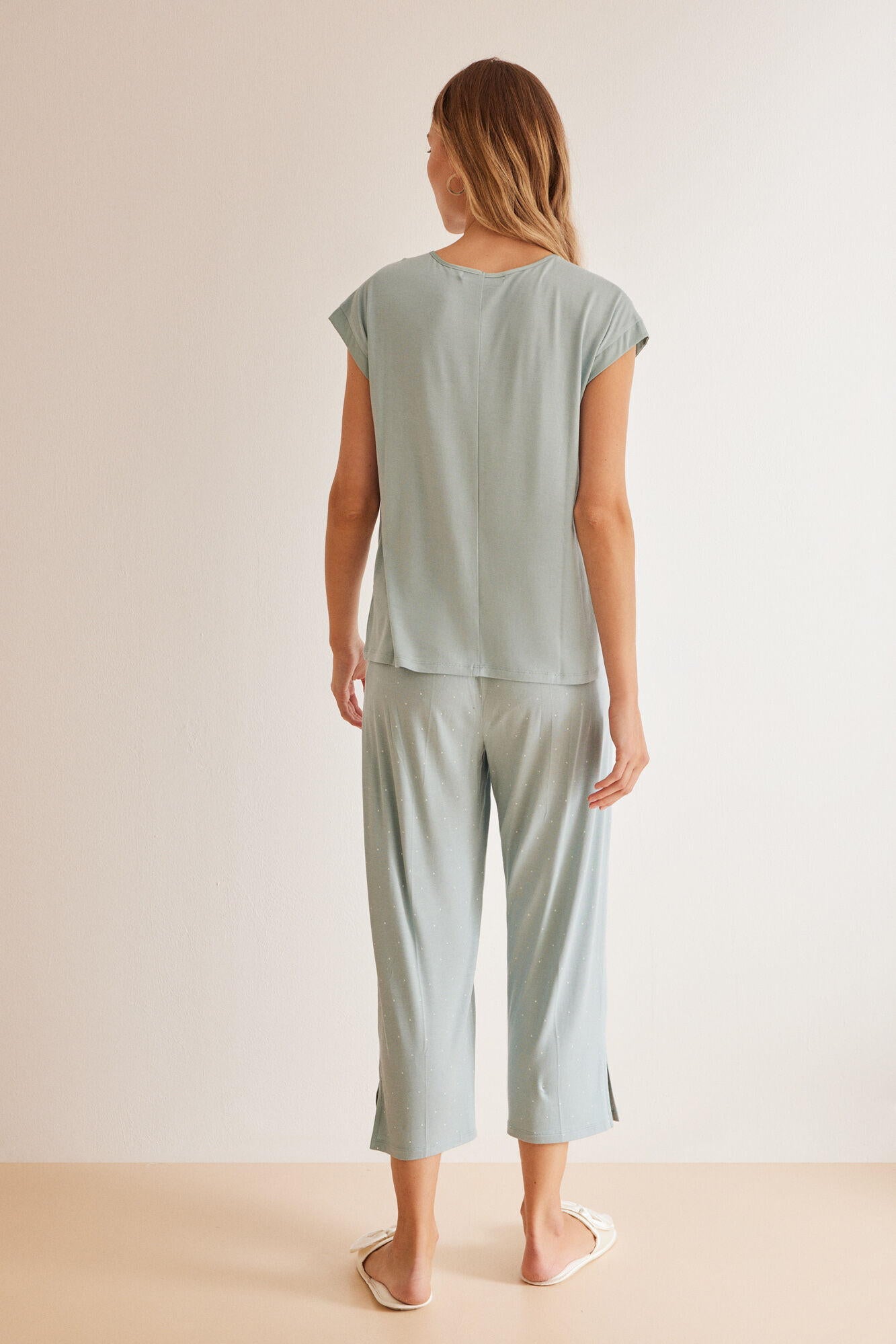Short Sleeves Capri Pant Pyjama_4757946_26_06