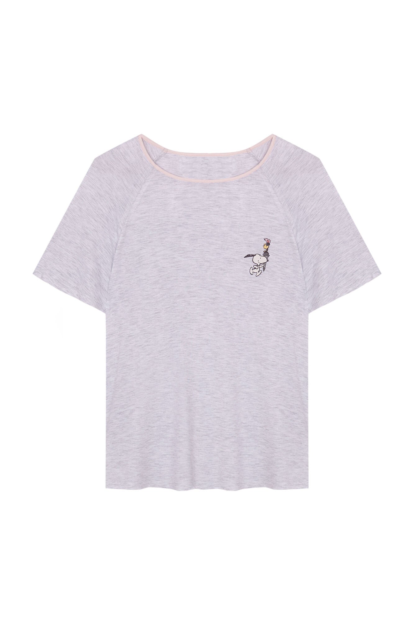 Pajama Capri Soft Touch Gray Snoopy_06