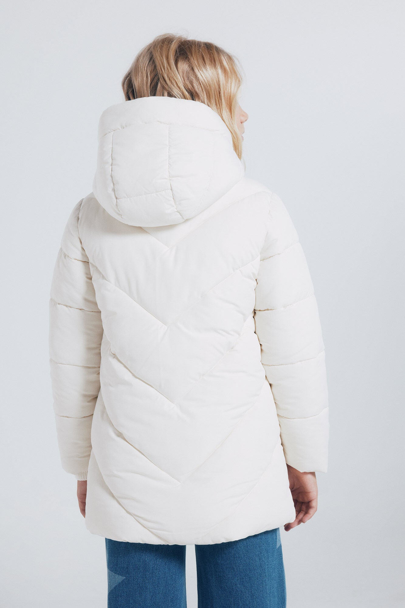 Springfield_Light_Brown_Long Down Coat For Girls_4782007_32_04