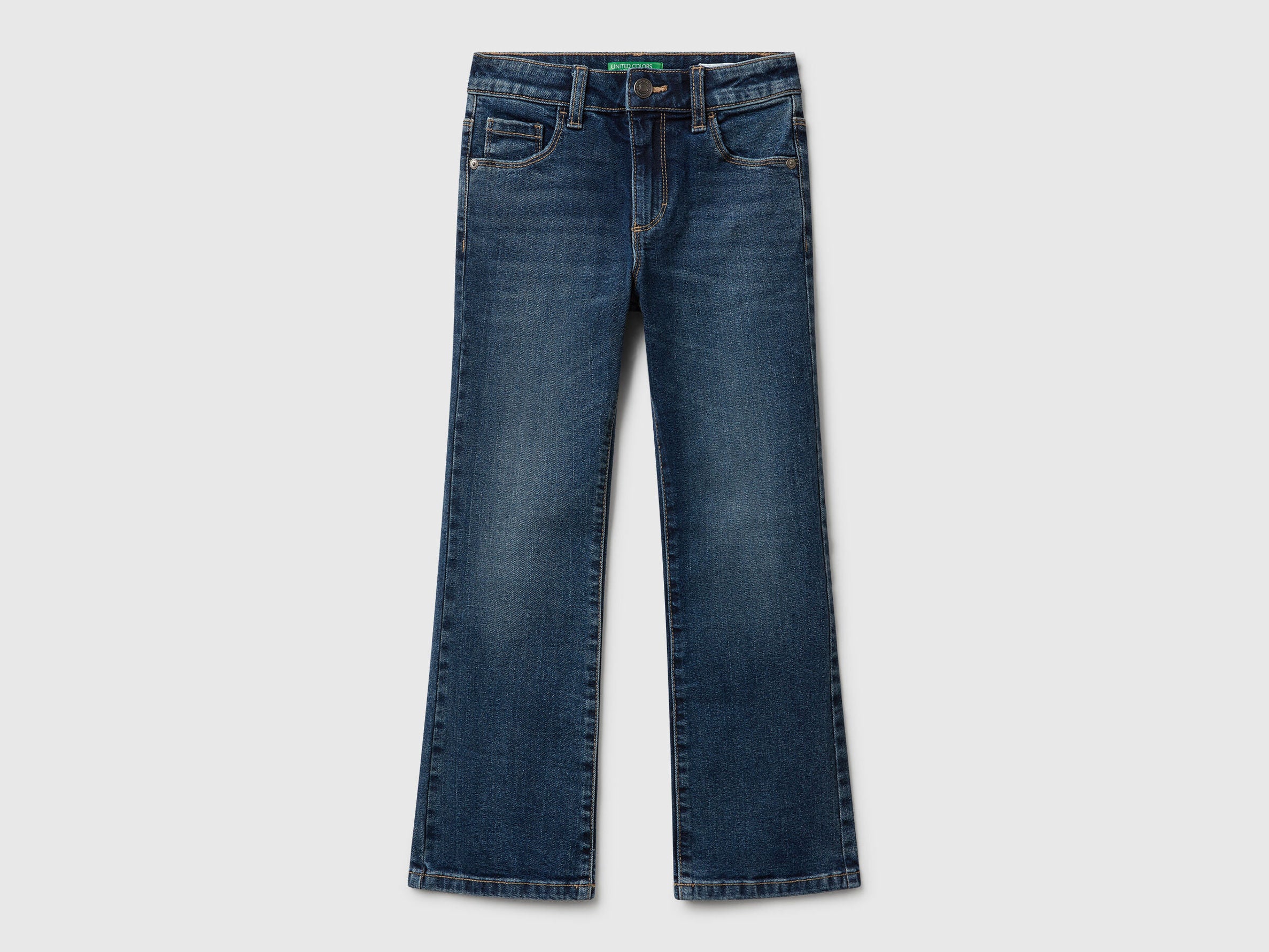 Benetton_Blue_Five Pocket Flared Jeans_47FWCE01Y_901_01