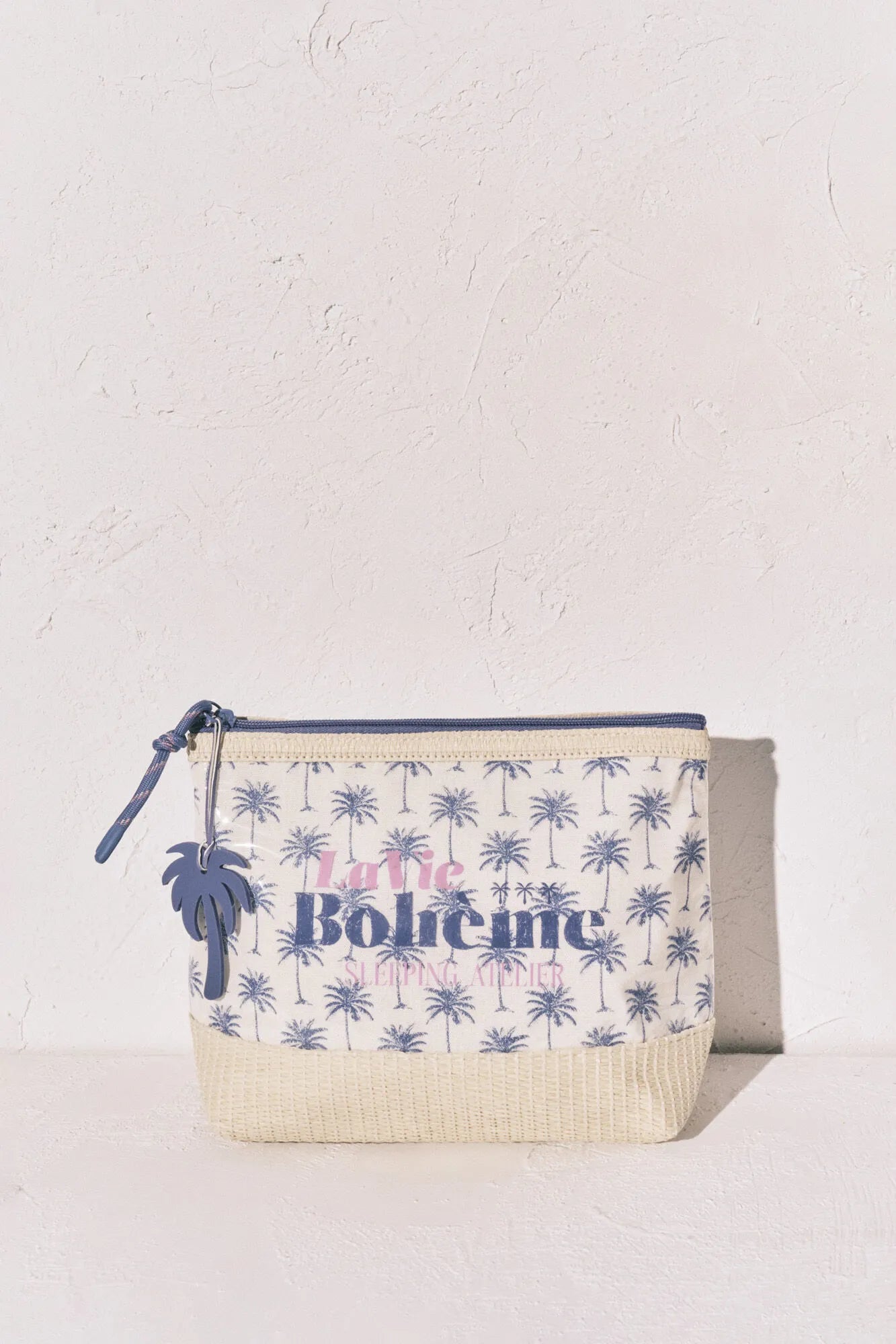 Women Secret Medium Blue Women Palm Tree Raffia Medium Vanity Case SKU: 4843080_15 Image 03