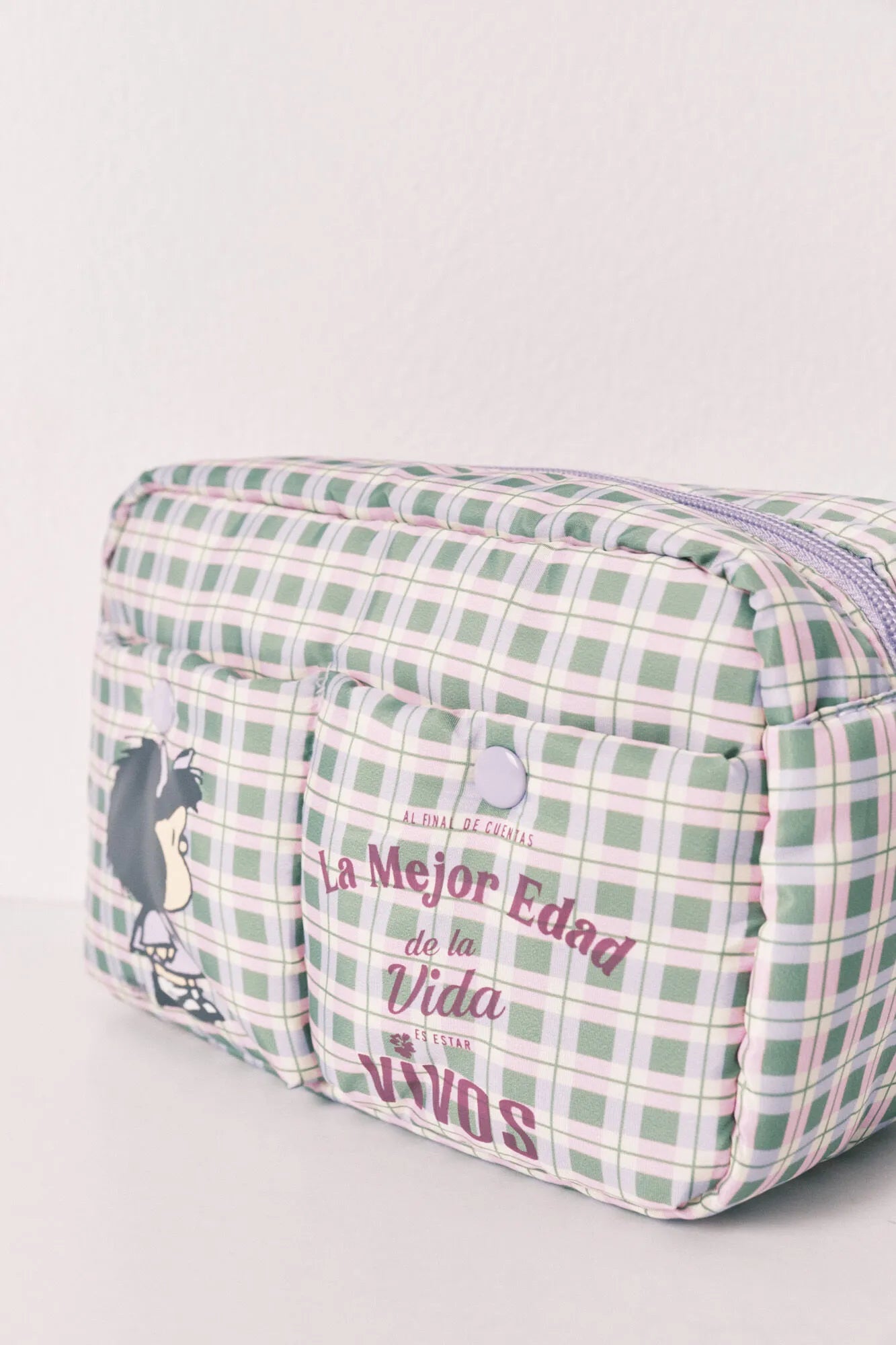 Women Secret Pink Women Mafalda Checked Medium Vanity Case SKU: 4843087_73 Image 04