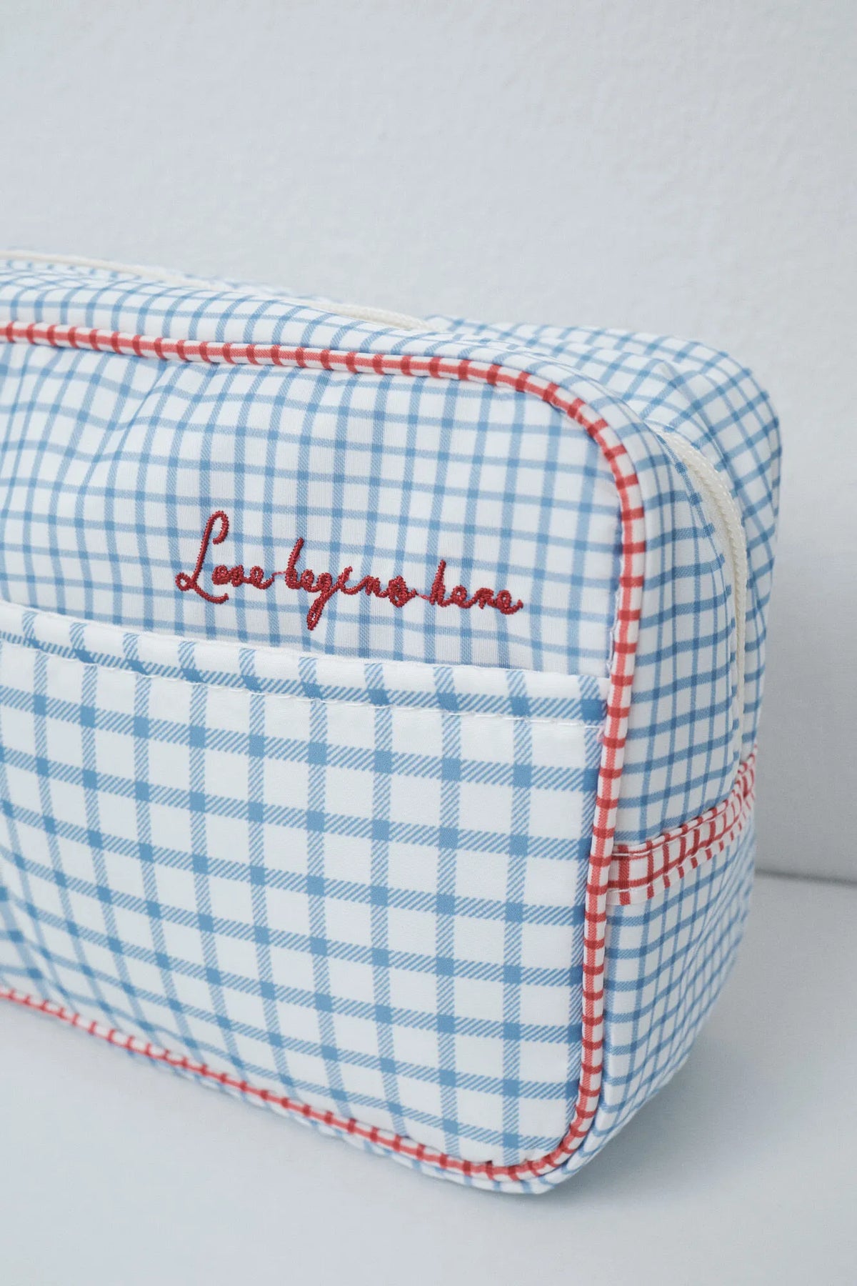 Women Secret White Print Women Gingham "Maternity" Vanity Case SKU: 4844684_97 Image 04