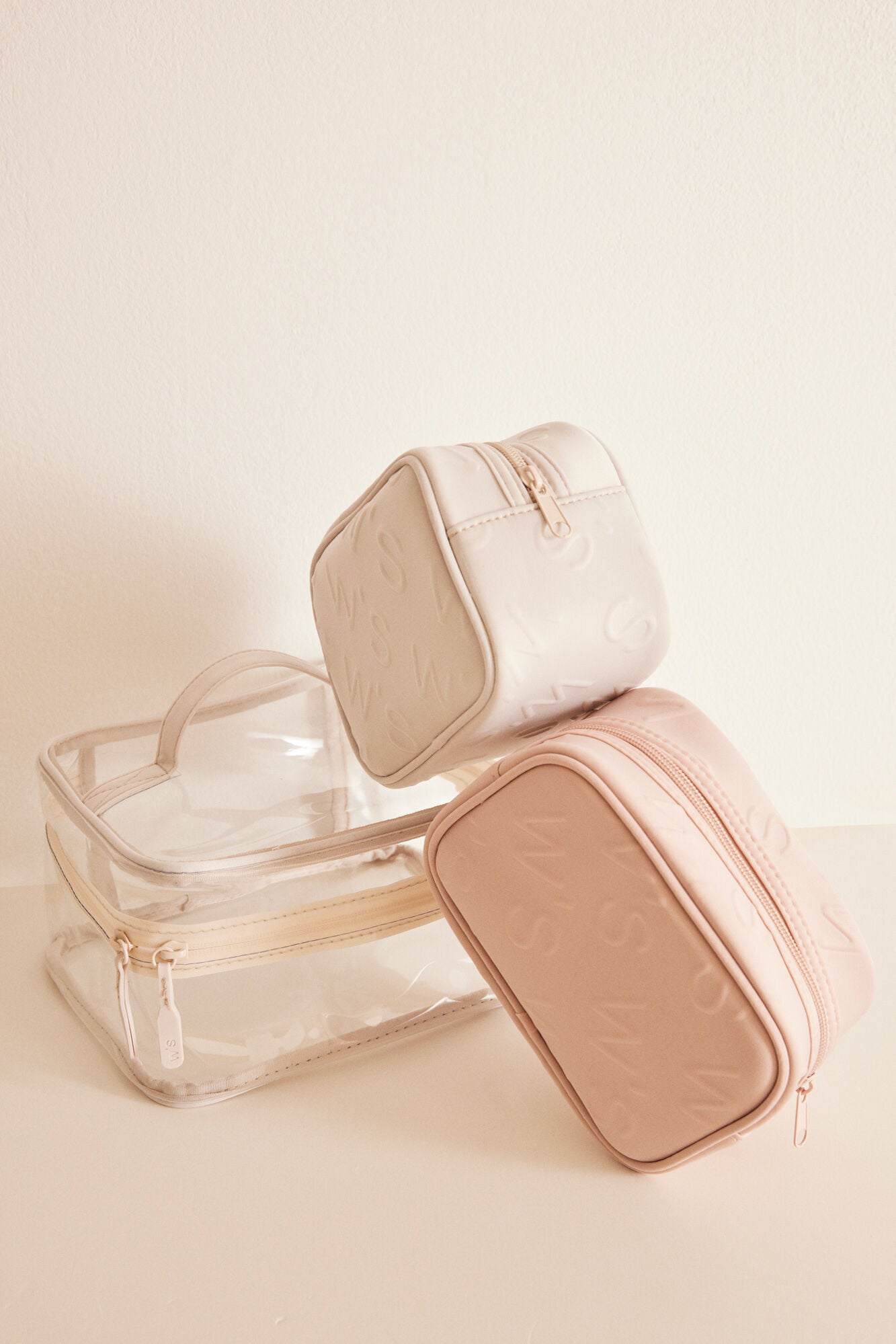 Pack Of 3 Gray & Pink Logo Beauty Cause_02