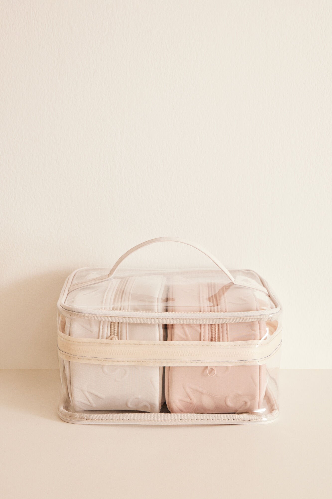 Pack Of 3 Gray & Pink Logo Beauty Cause_06