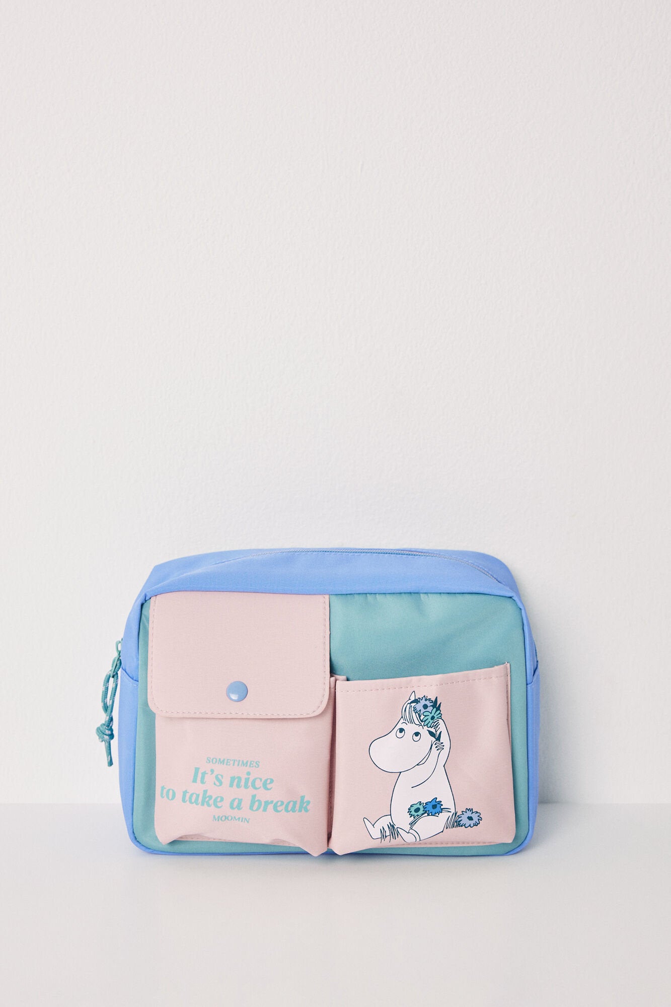 Medium Color Block Moomin Beauty Case_05