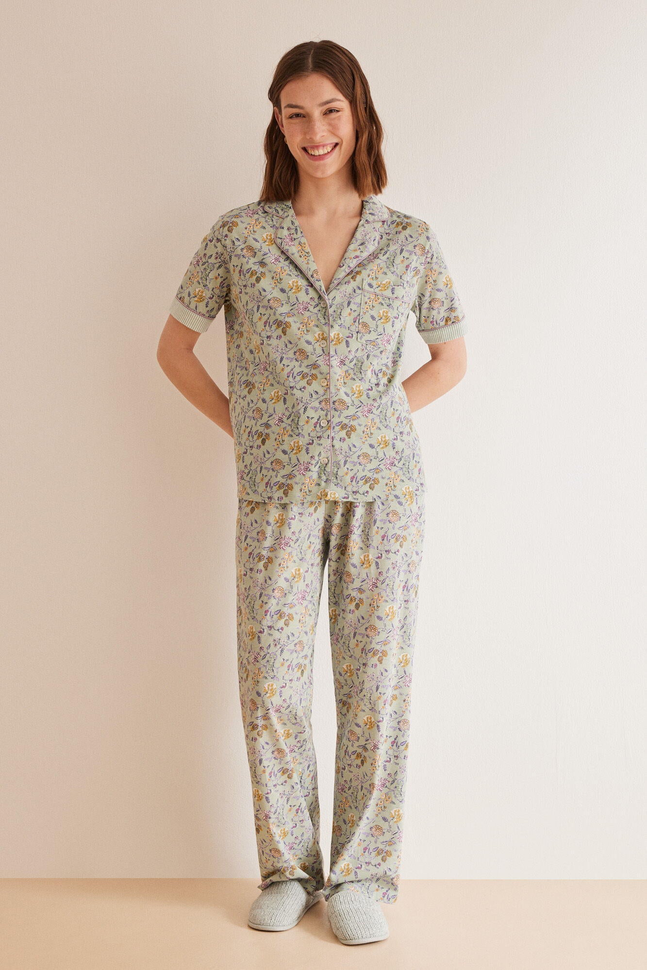 Short Sleeve Long Pant Pyjama Set_4857415_29_04