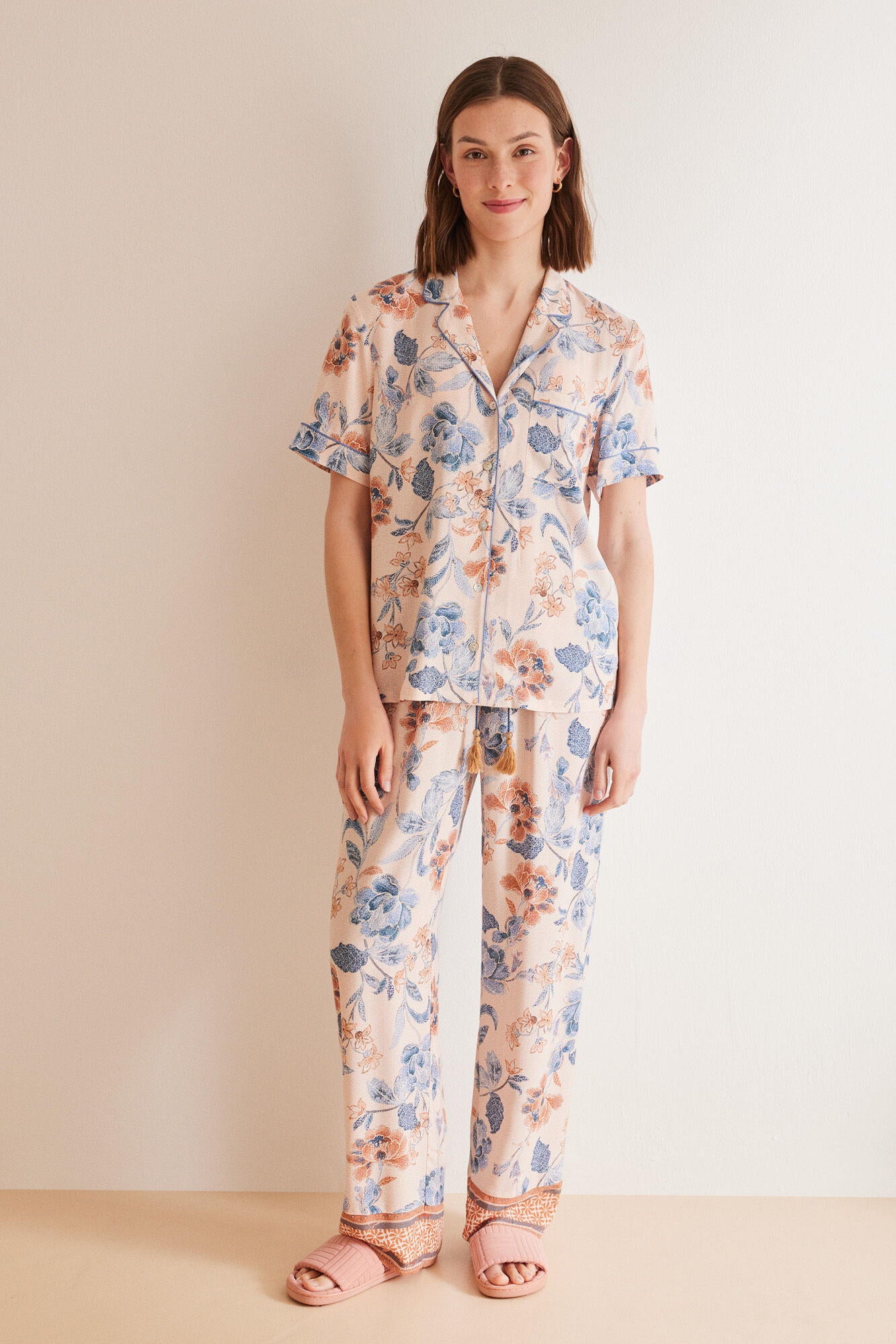 Short Sleeve Long Pant Pyjama Set_4857418_98_03