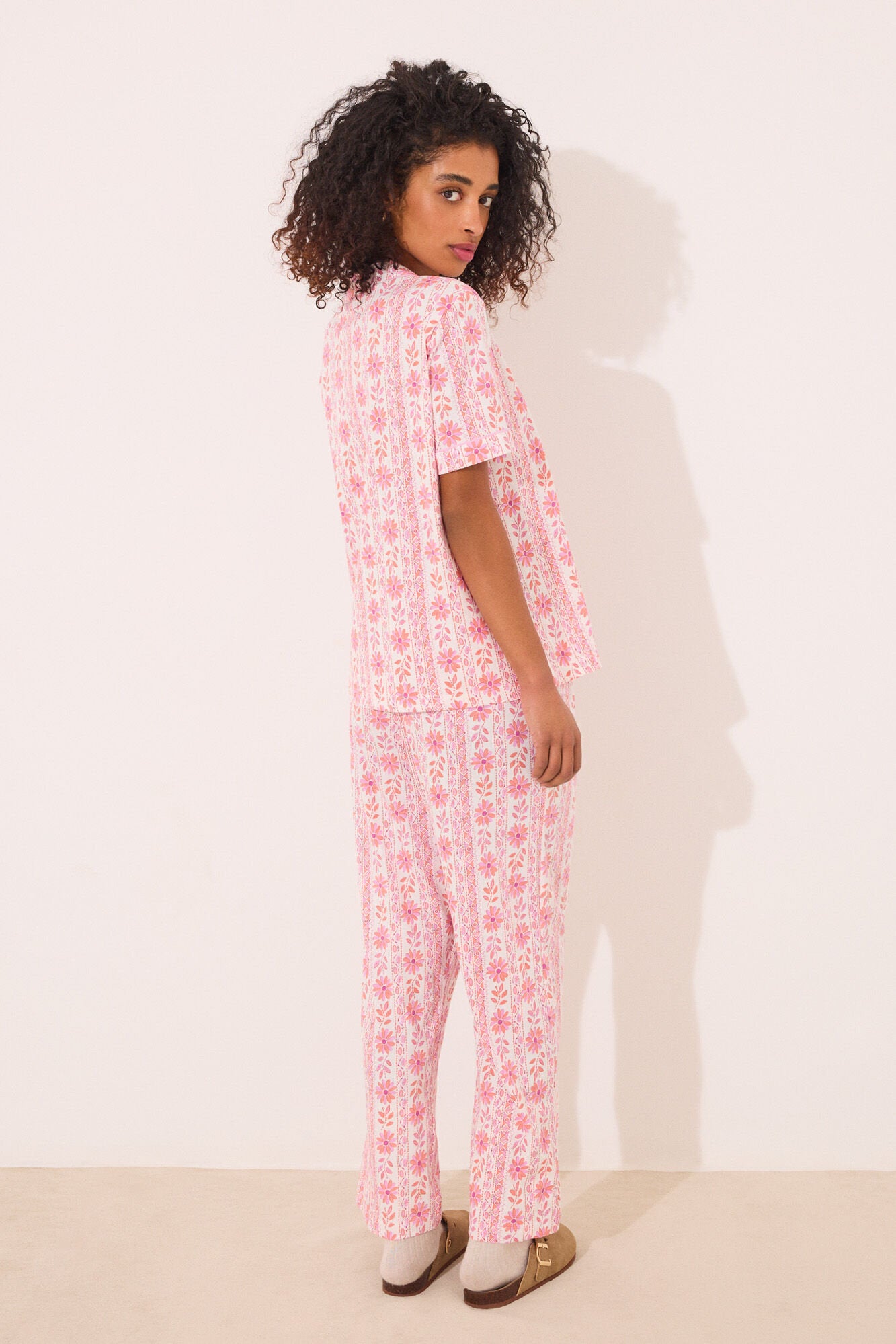 Women Secret_Capri Classic Pyjamas 100% Cotton Flowers_4859407_73_05