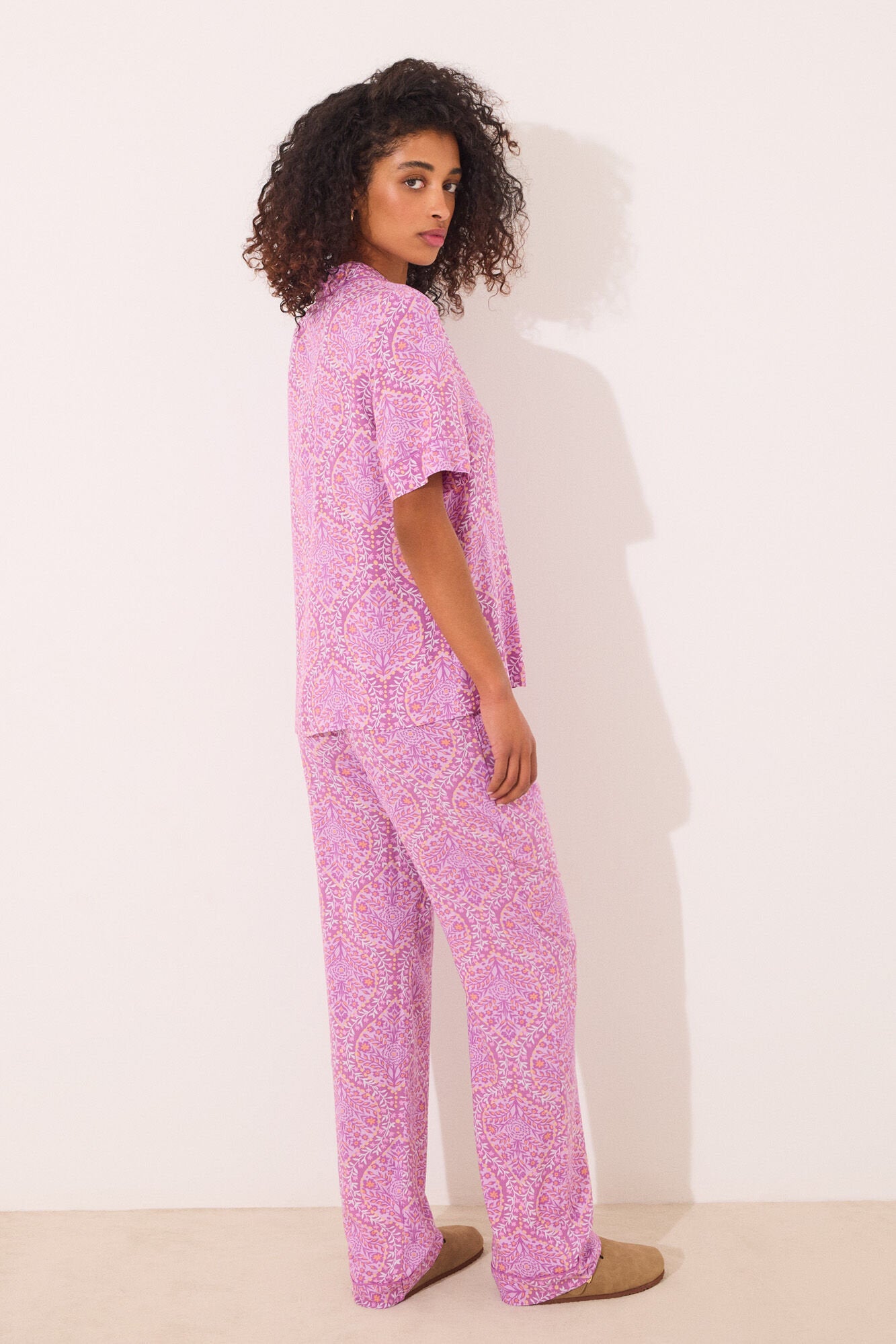 Women Secret_Viscose Boho Print Classic Pyjamas_4859410_79_06