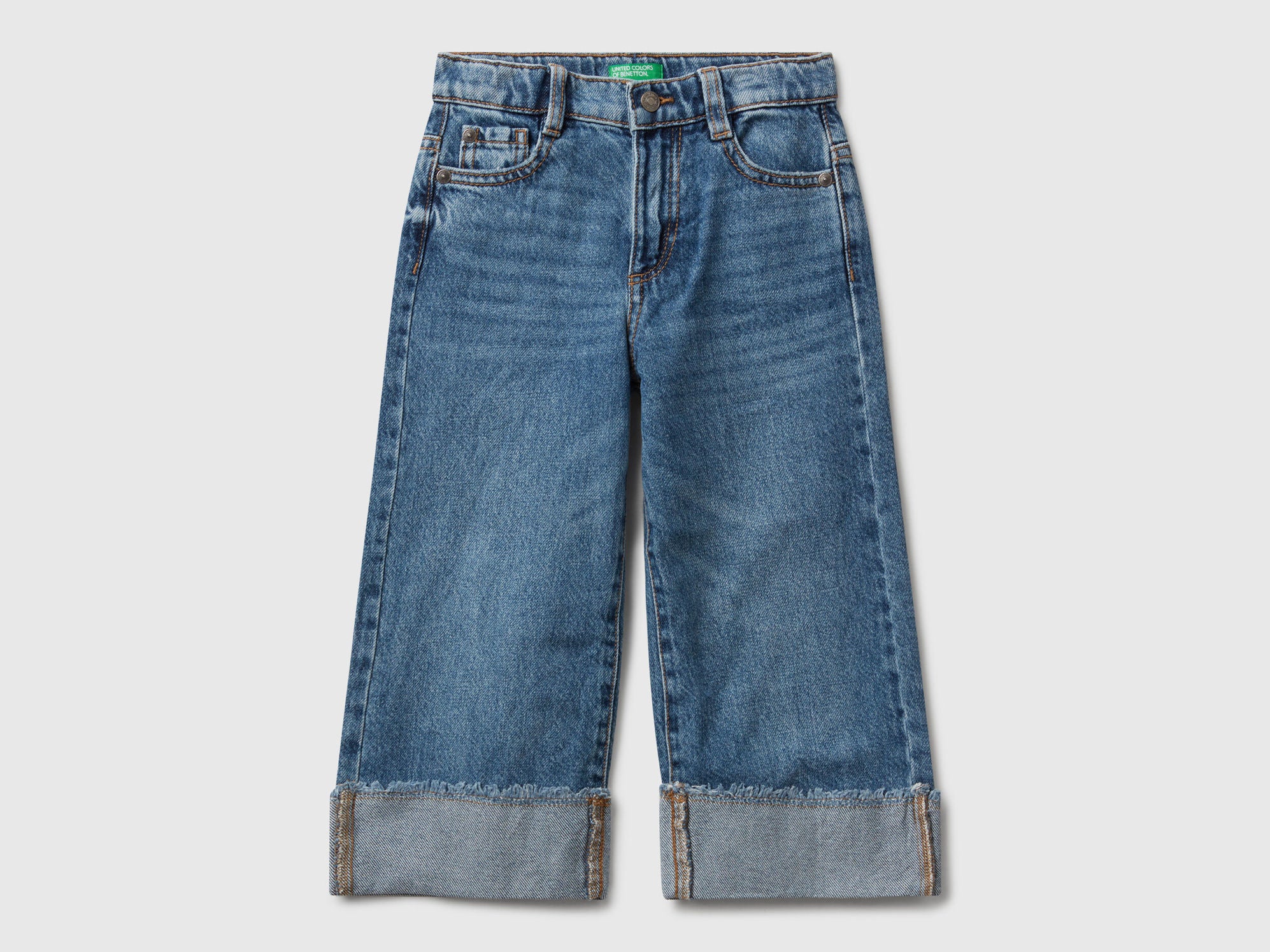 Benetton_Blue_Wide Fit Jeans with Cuff_488PGE02O_901_01