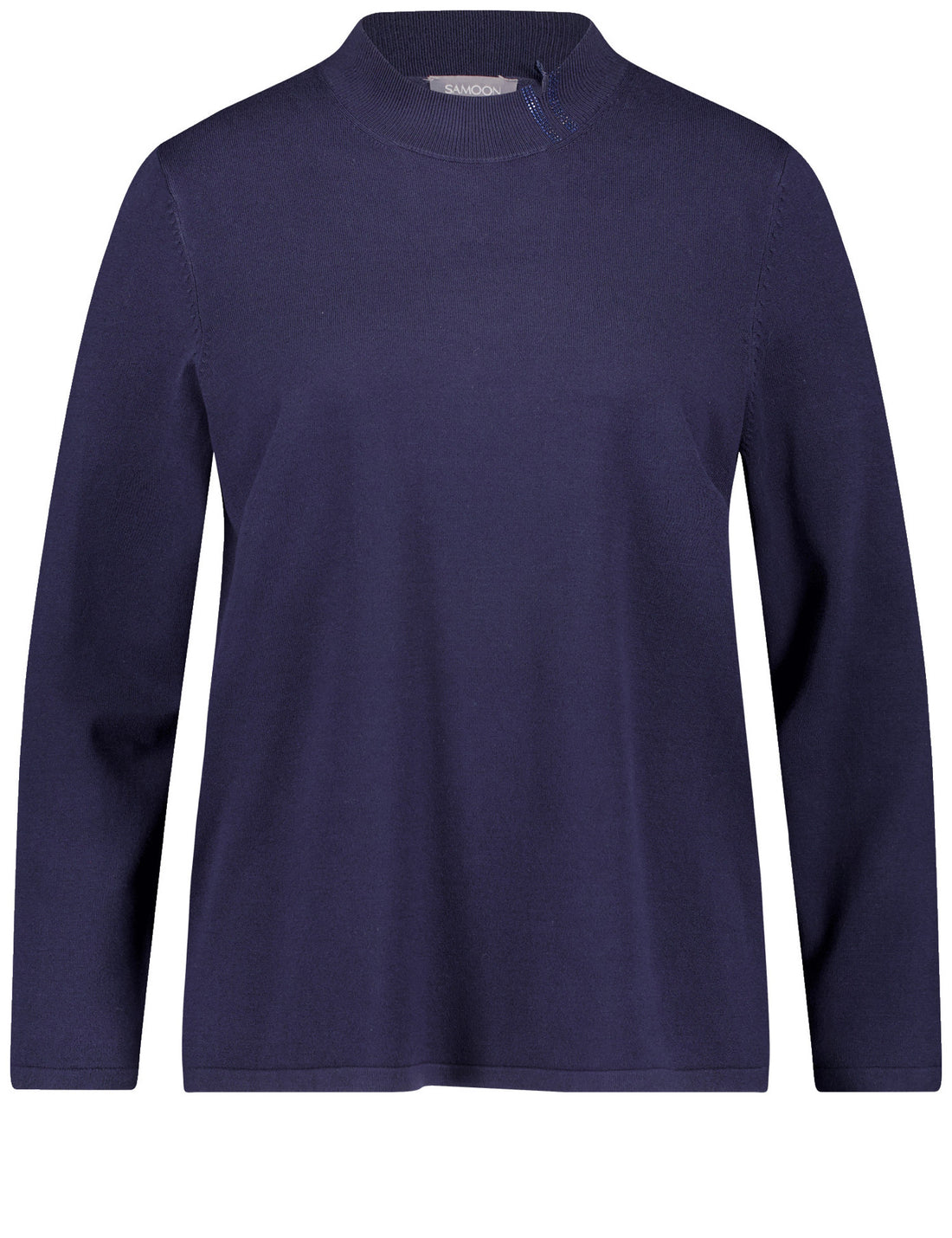 Samoon_Dark Lake Blue_Pullover 1/1 Sleeve_490015-87002_8450_01