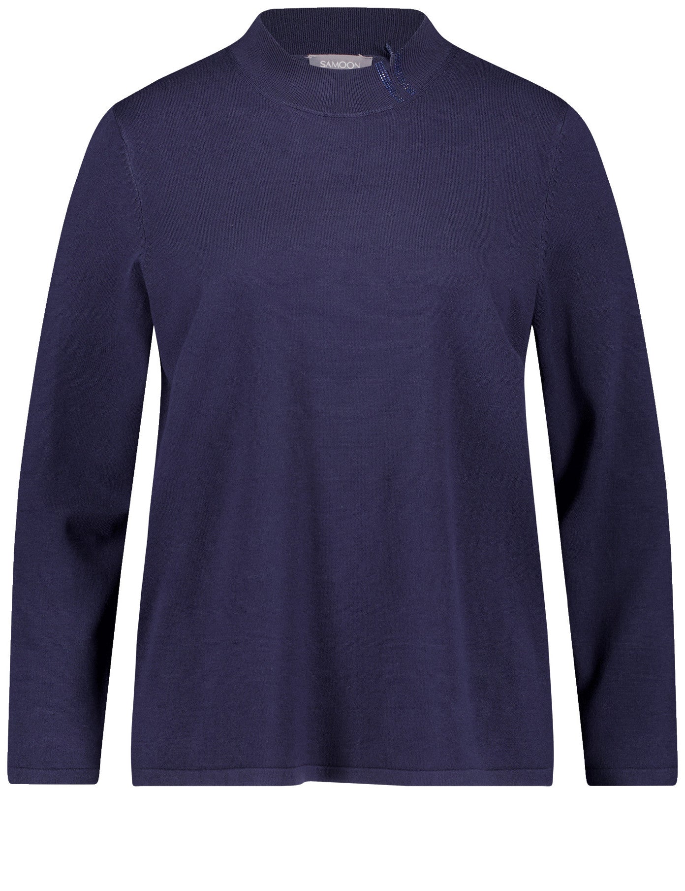 Samoon_Dark Lake Blue_Pullover 1/1 Sleeve_490015-87002_8450_01