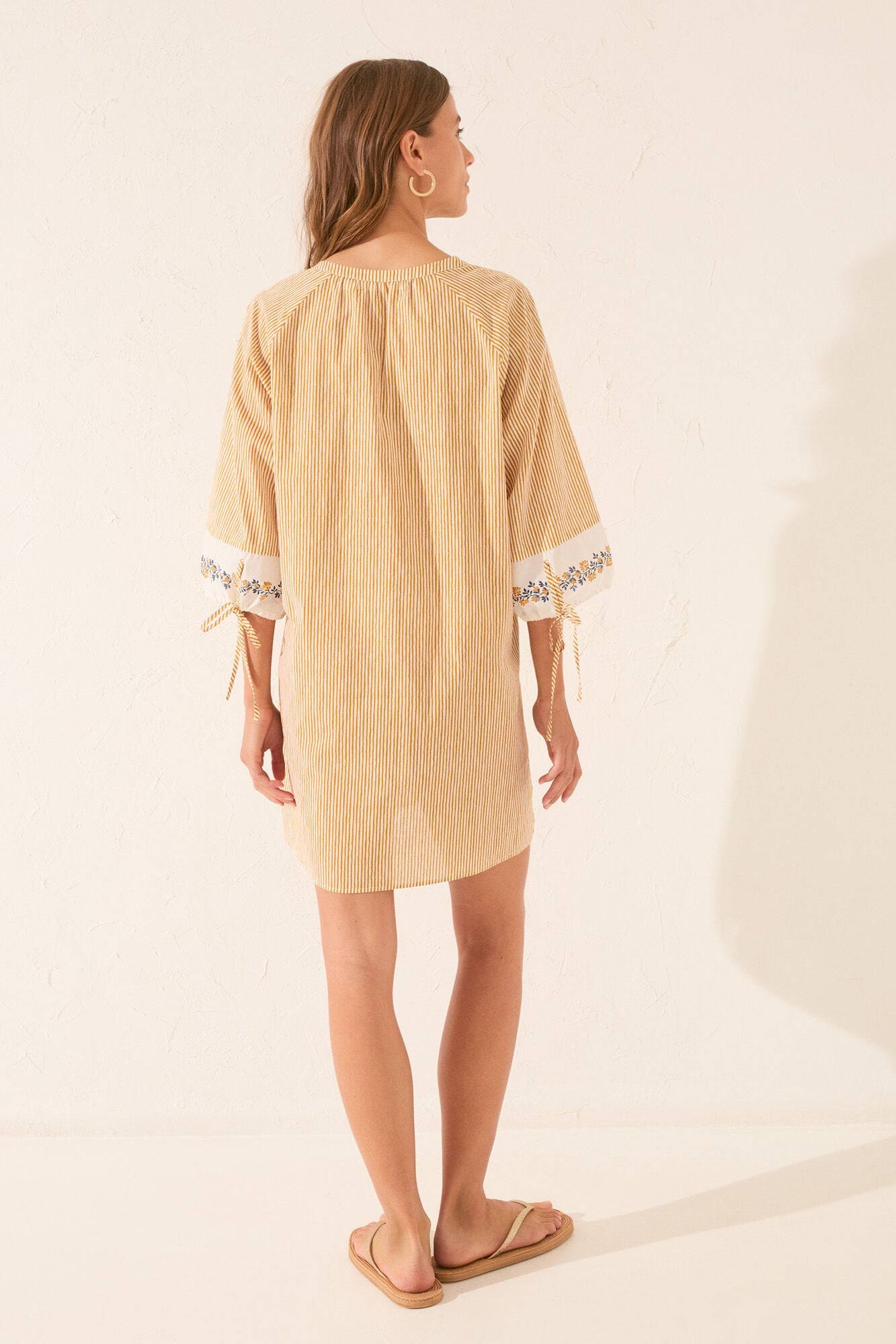 Women Secret_Striped Cotton Midi Tunic with Border_4922732_09_05