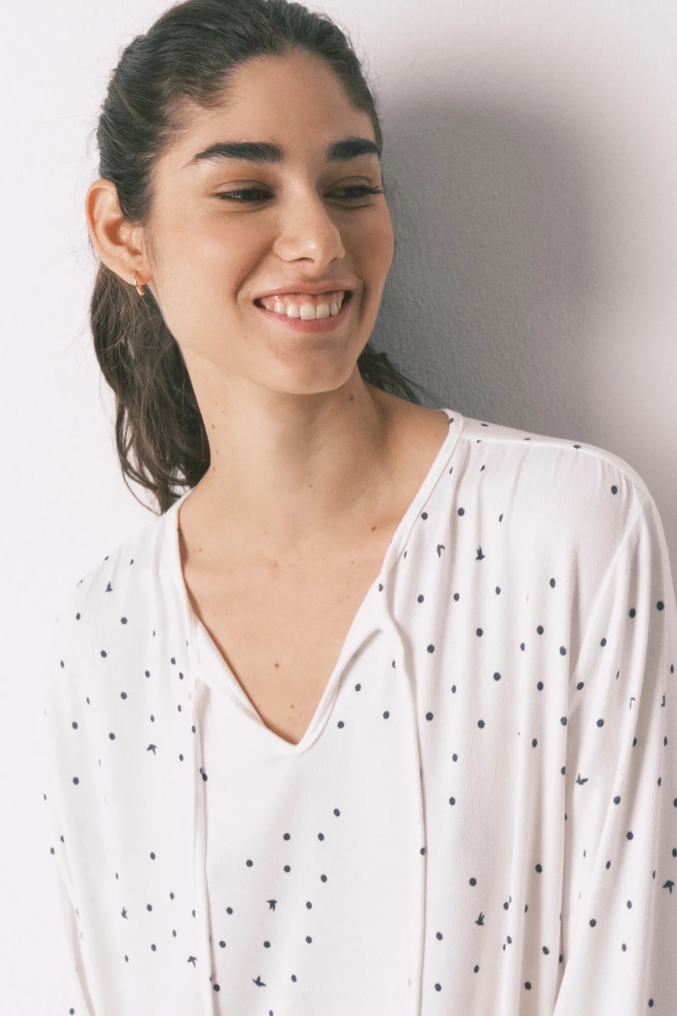 Women Secret_White Print_White Bird Print Midi Nightgown_4923660_97_05