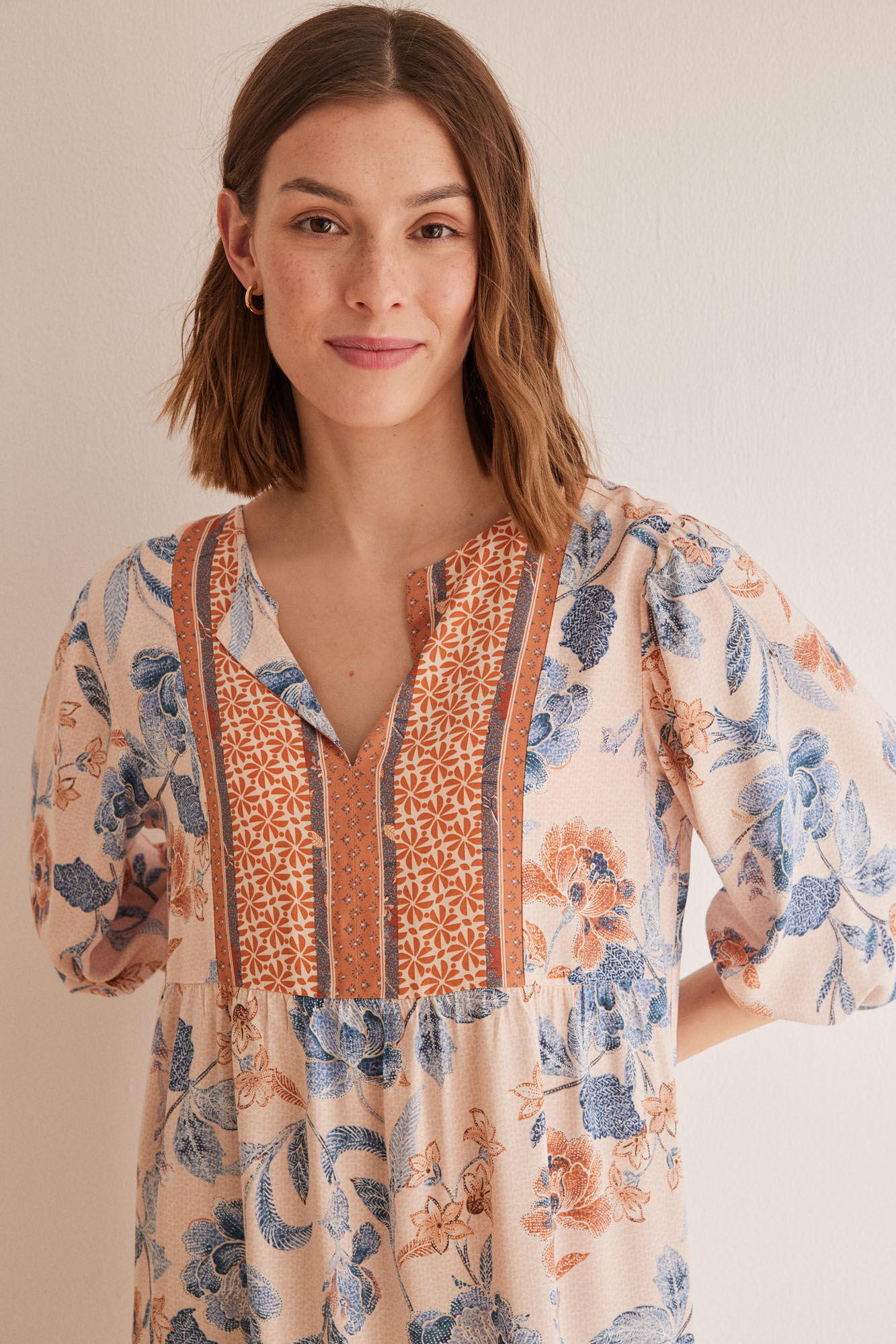 Printed Tunic Style Short Dress_4927022_98_02