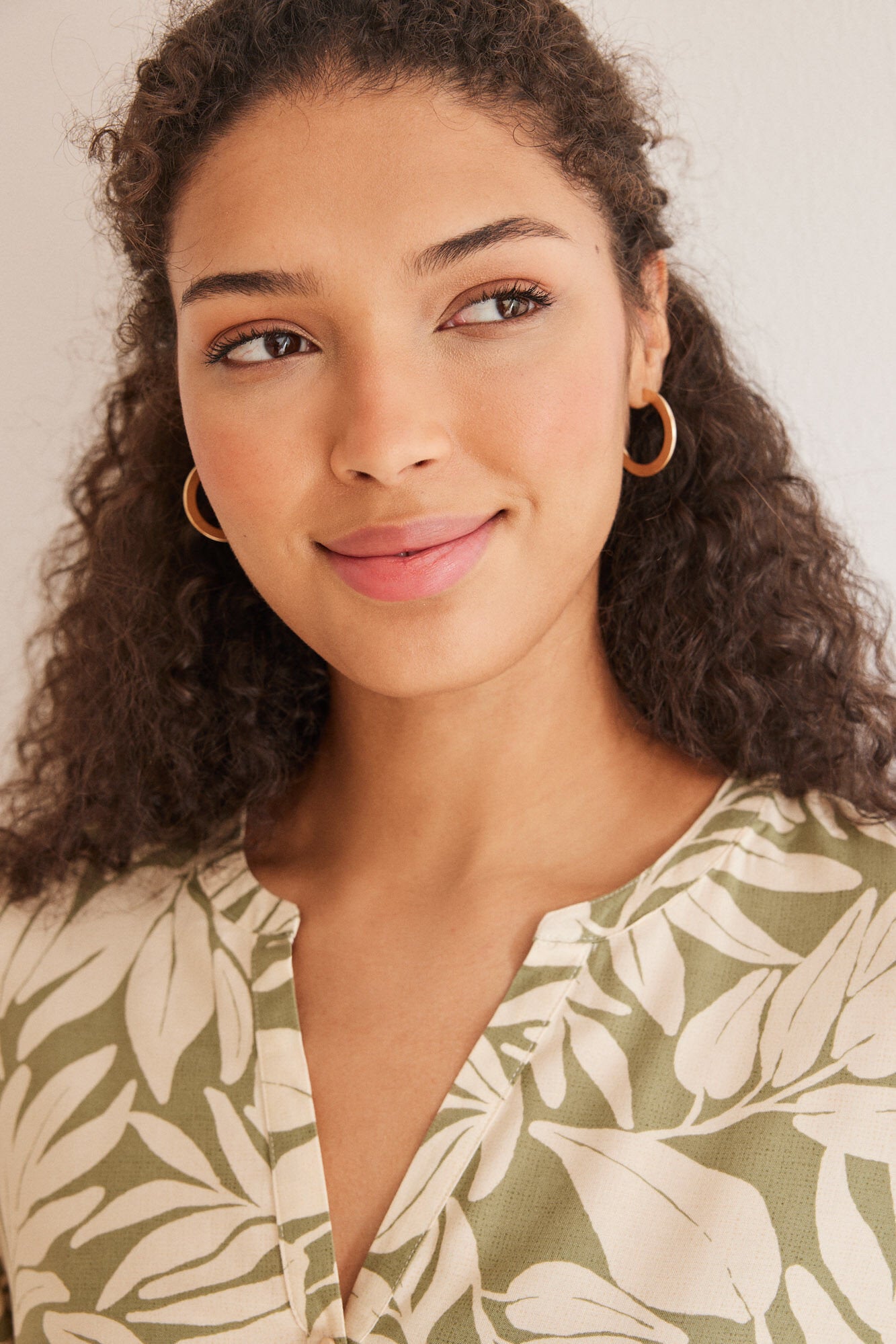 Green Print Long Sleeves Camisoles_4927029_29_06