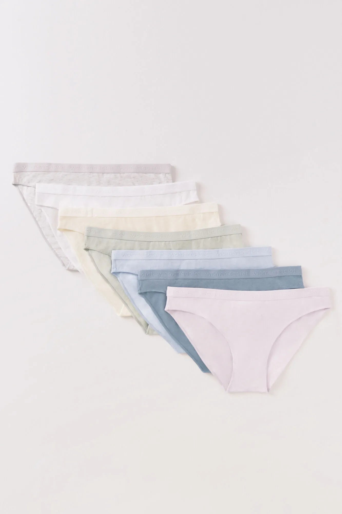 Women Secret_White Print_Pack of 7 Classic Cotton Logo Panties_4932685_97_03