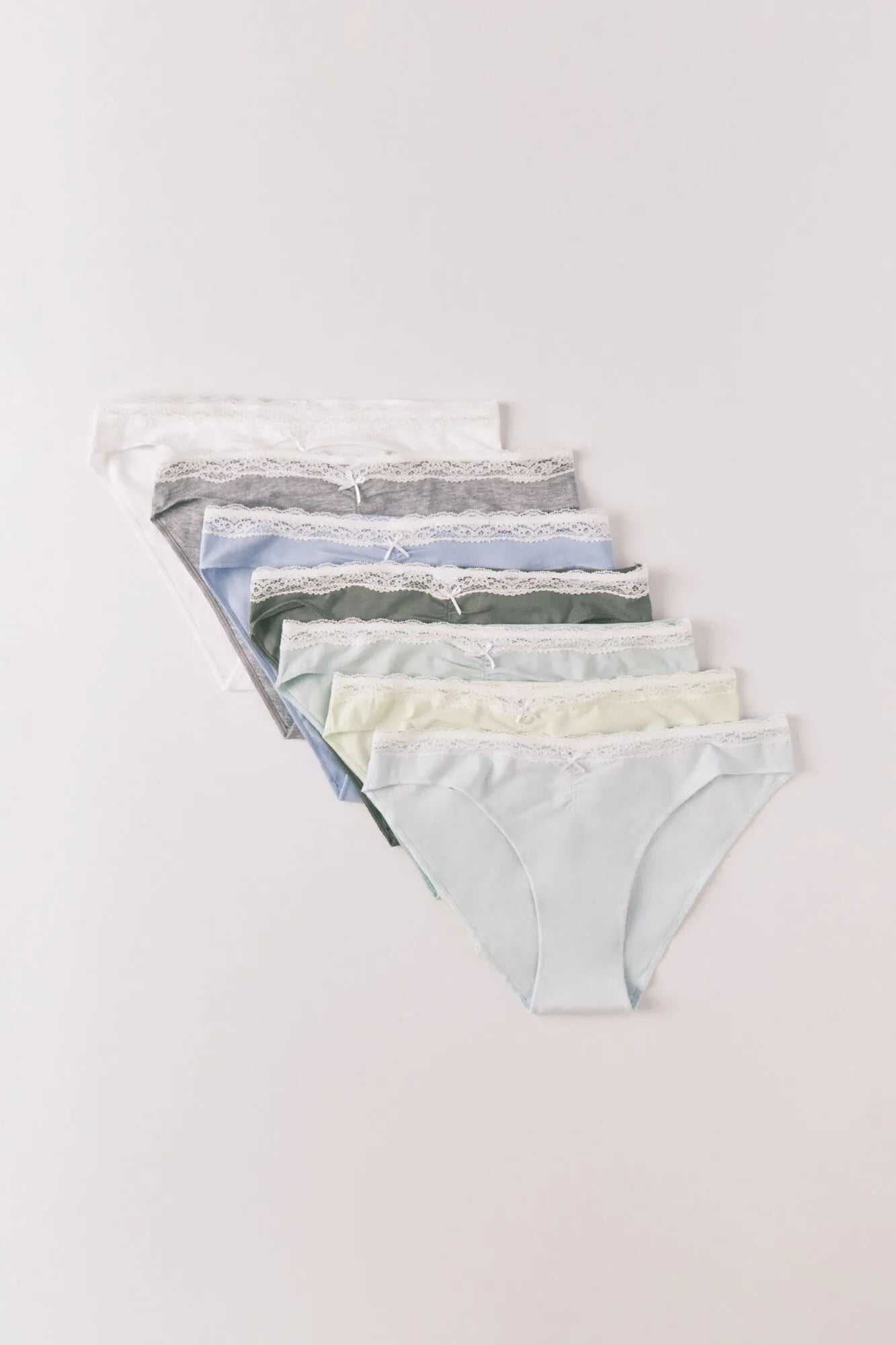 Women Secret_White Print_Cotton Lace Classic Bow 7-Pack Panties_4933610_97_04