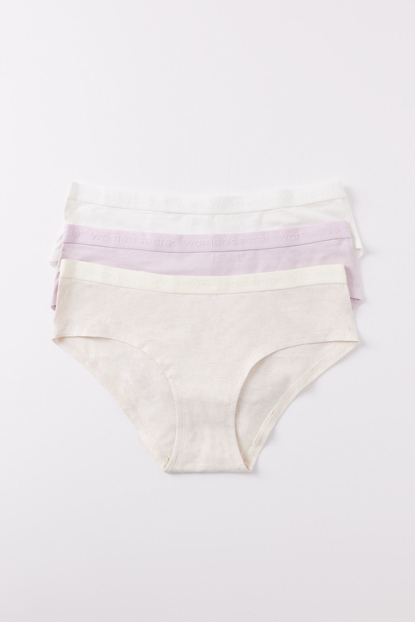 Women Secret_Pack of 3 Wide Cotton Panties with Logo_4939952_97_01