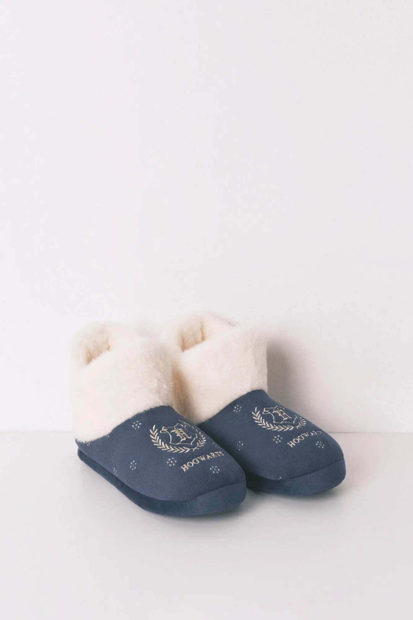 Women Secret_Navy_Blue "Hogwarts" Lurex Boot Slippers_4992581_10_01