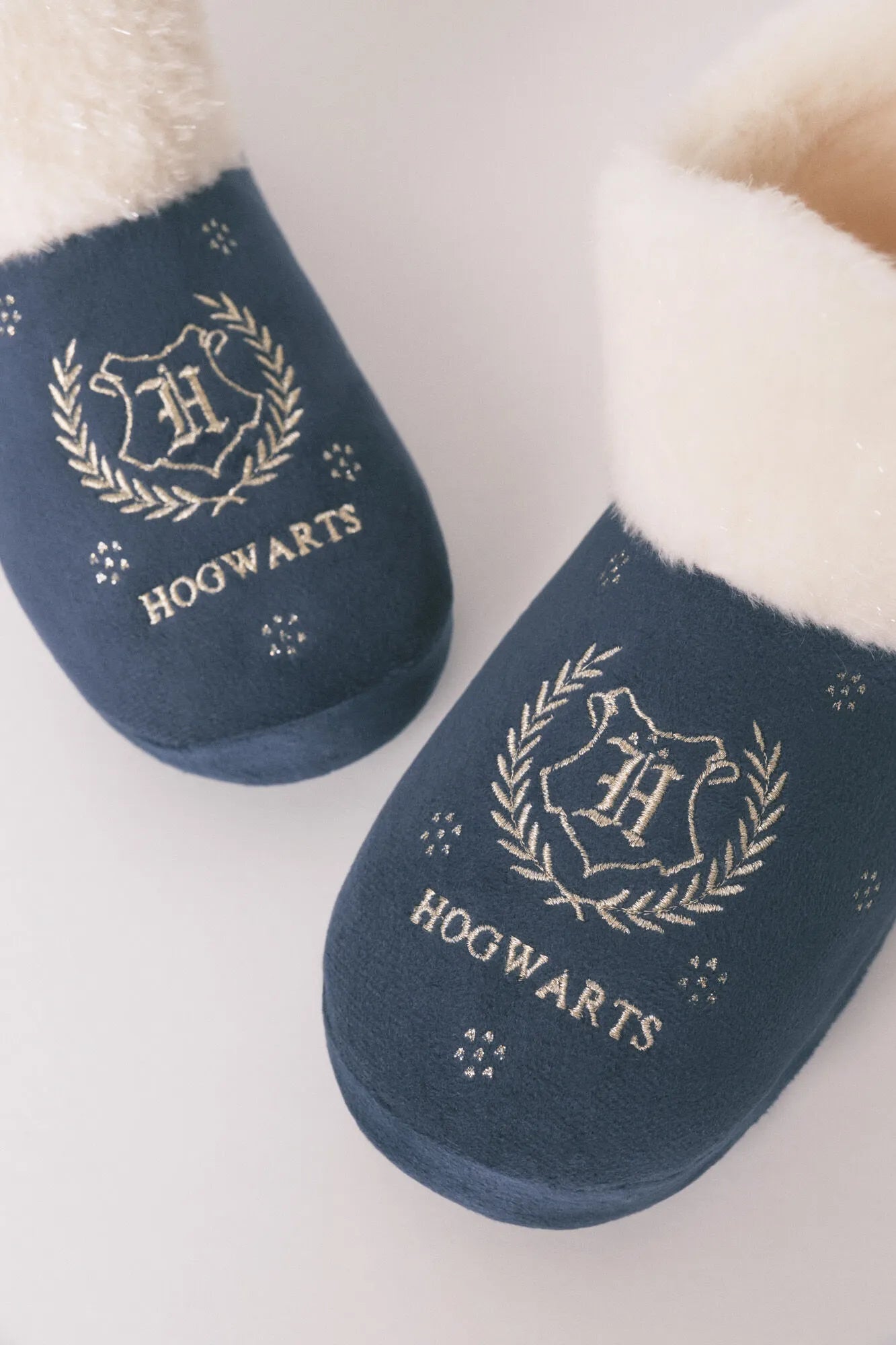 Women Secret_Navy_Blue "Hogwarts" Lurex Boot Slippers_4992581_10_02