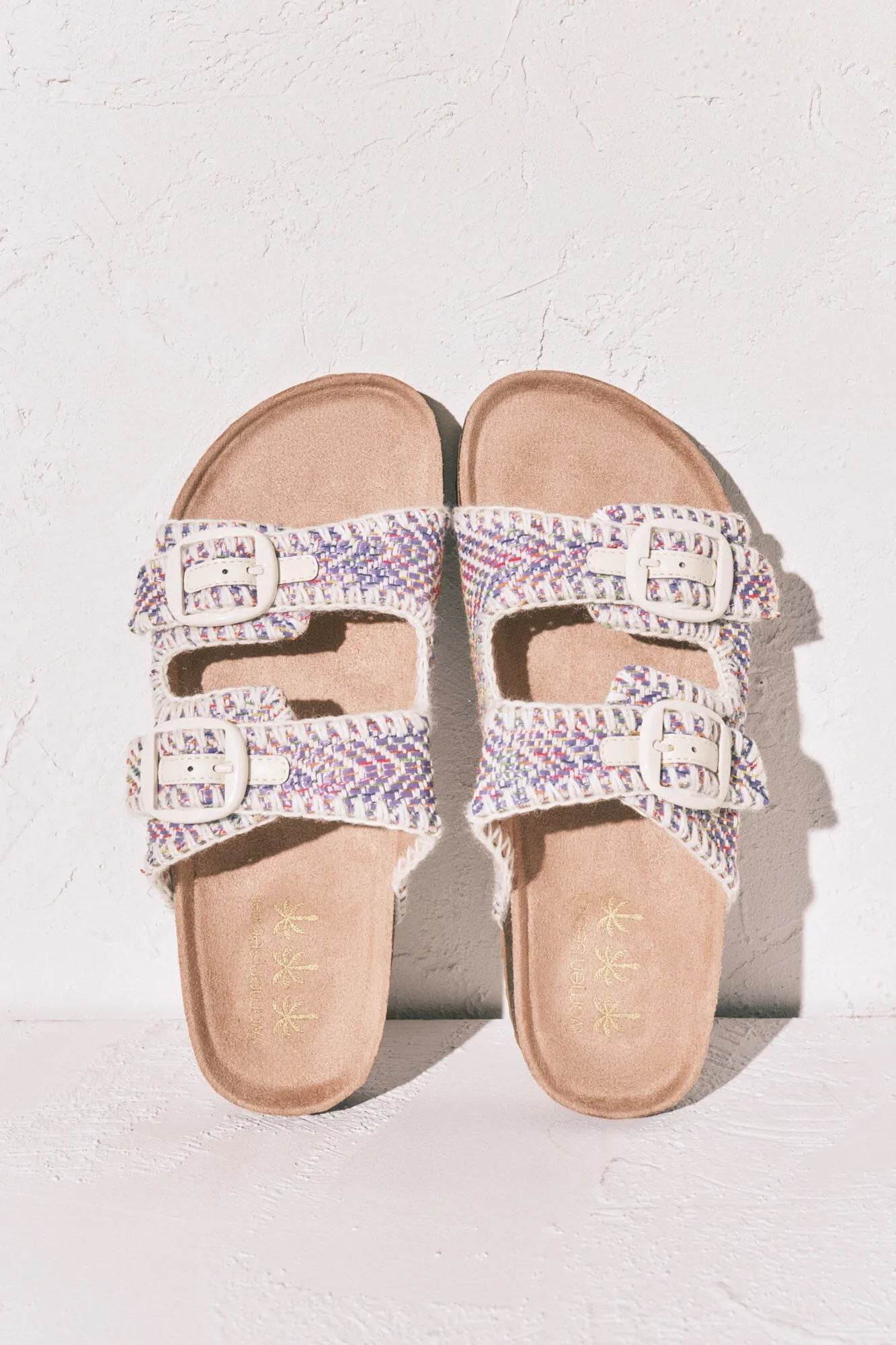 Women Secret Multicoloured Women Topstitched Strap Sandal SKU: 4993719_98 Image 01