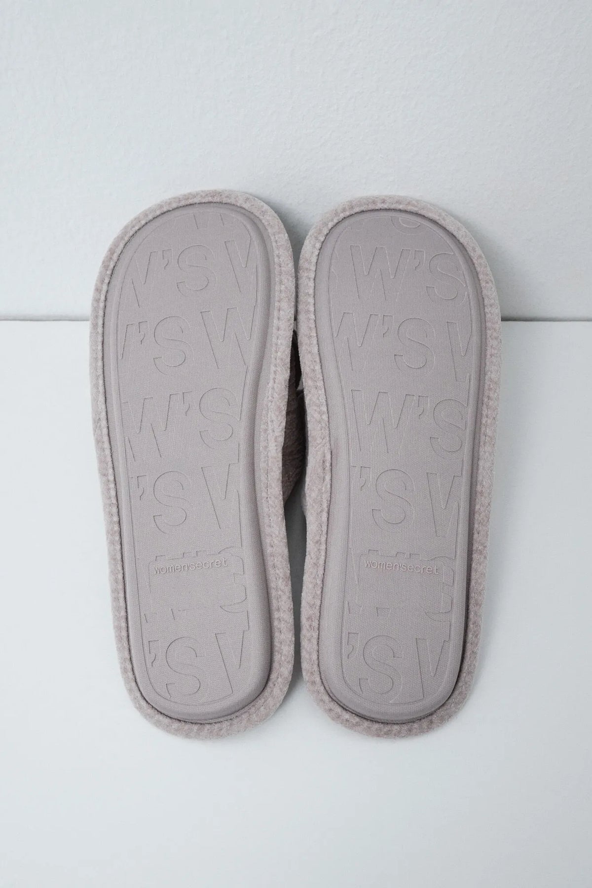 Women Secret Light Grey/Silver Women Grey Velvet Bow Slippers SKU: 4994438_48 Image 04