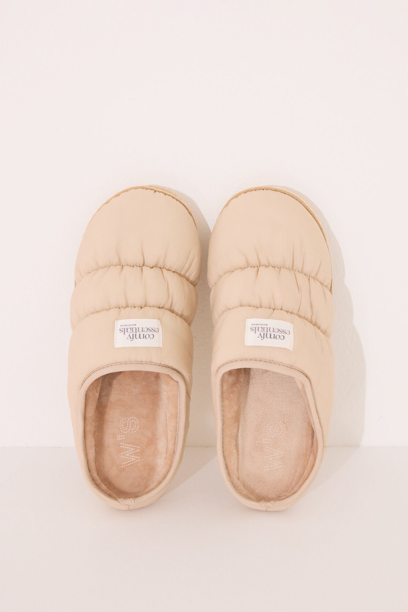Women Secret_Beige Padded Nylon House Slippers_4999678_38_04