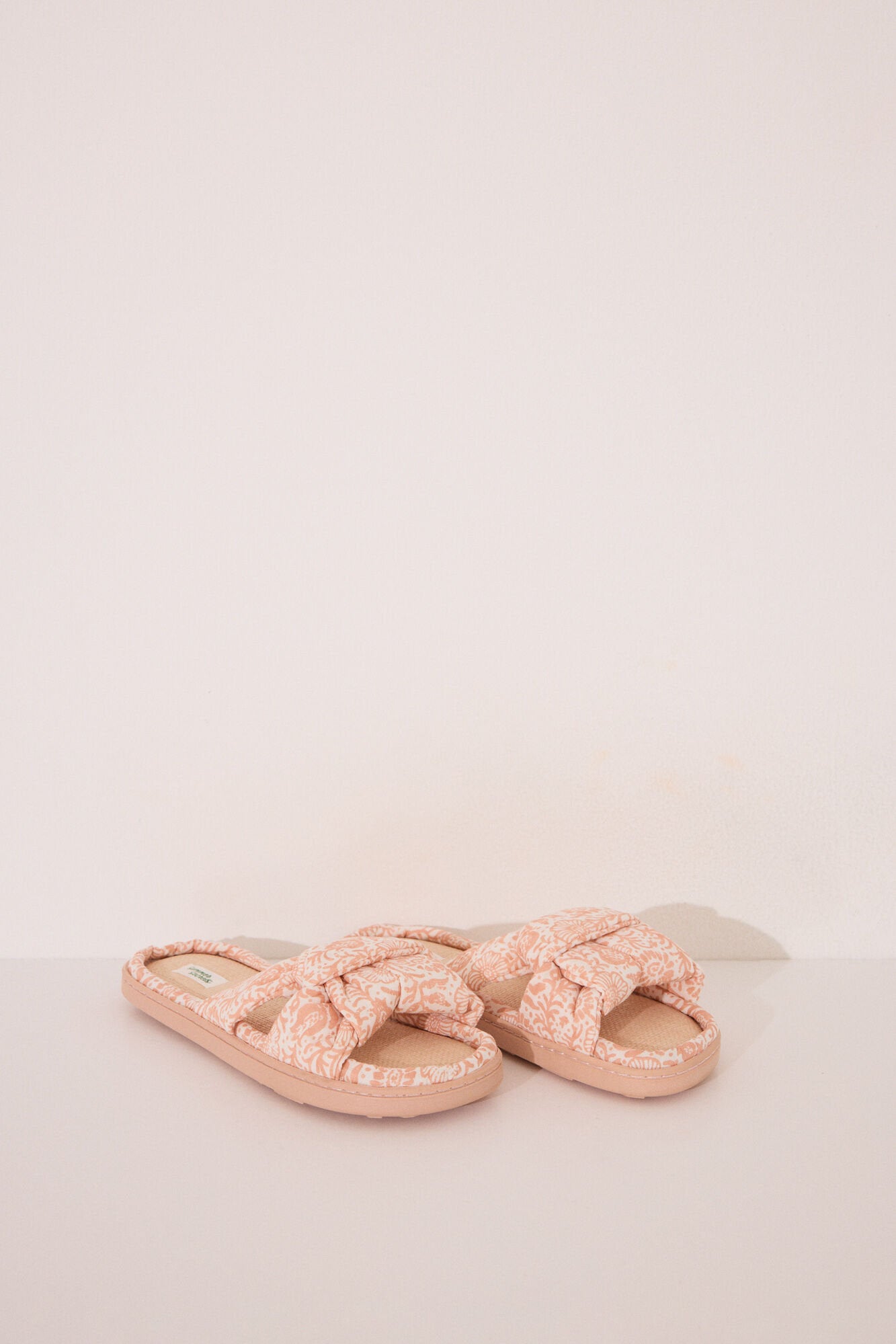 Women Secret_Orange Peach Raffia Knotted Upper Slippers_4999705_67_02