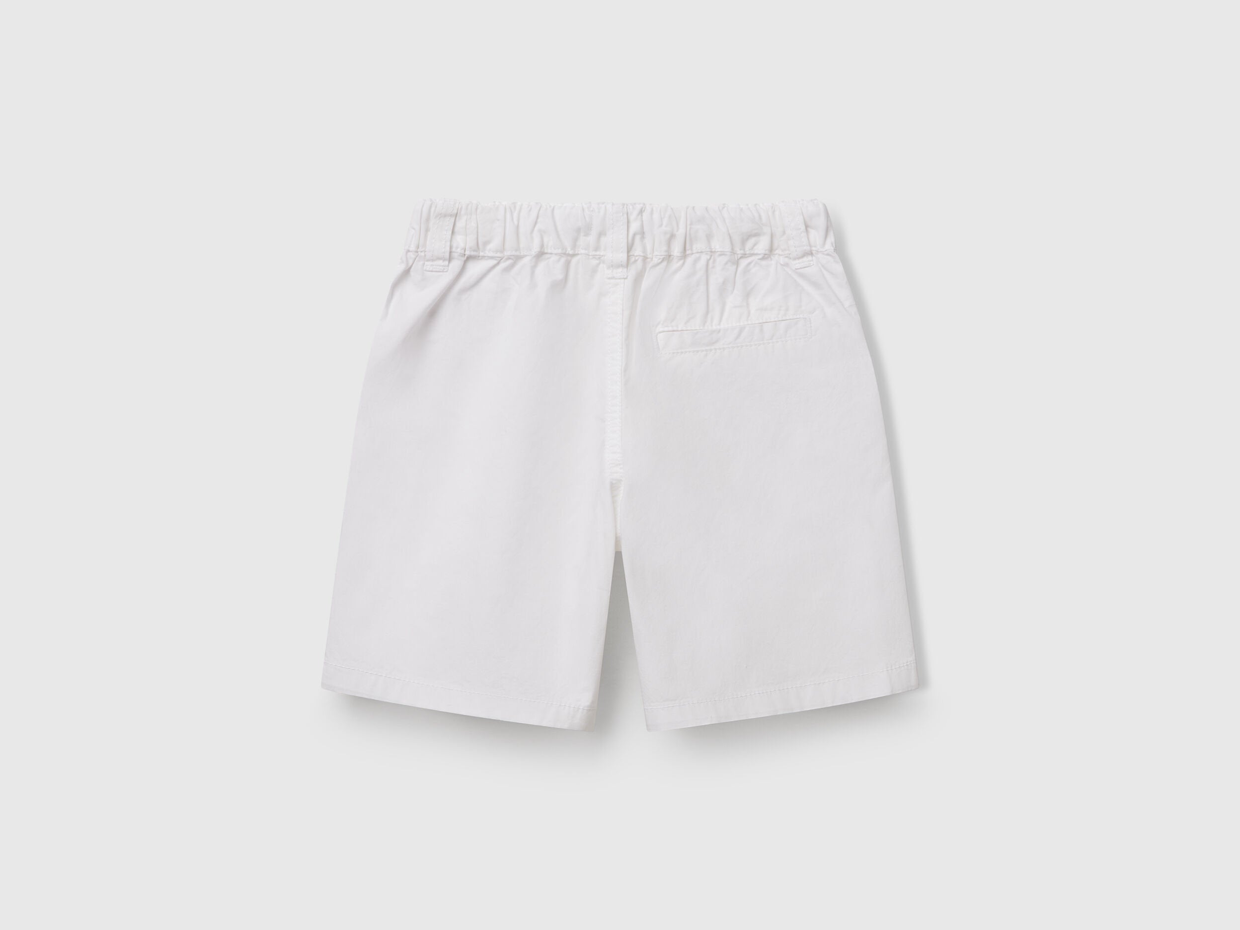 Benetton_100% Cotton Shorts with Drawstring_4AC7G902O_101_02