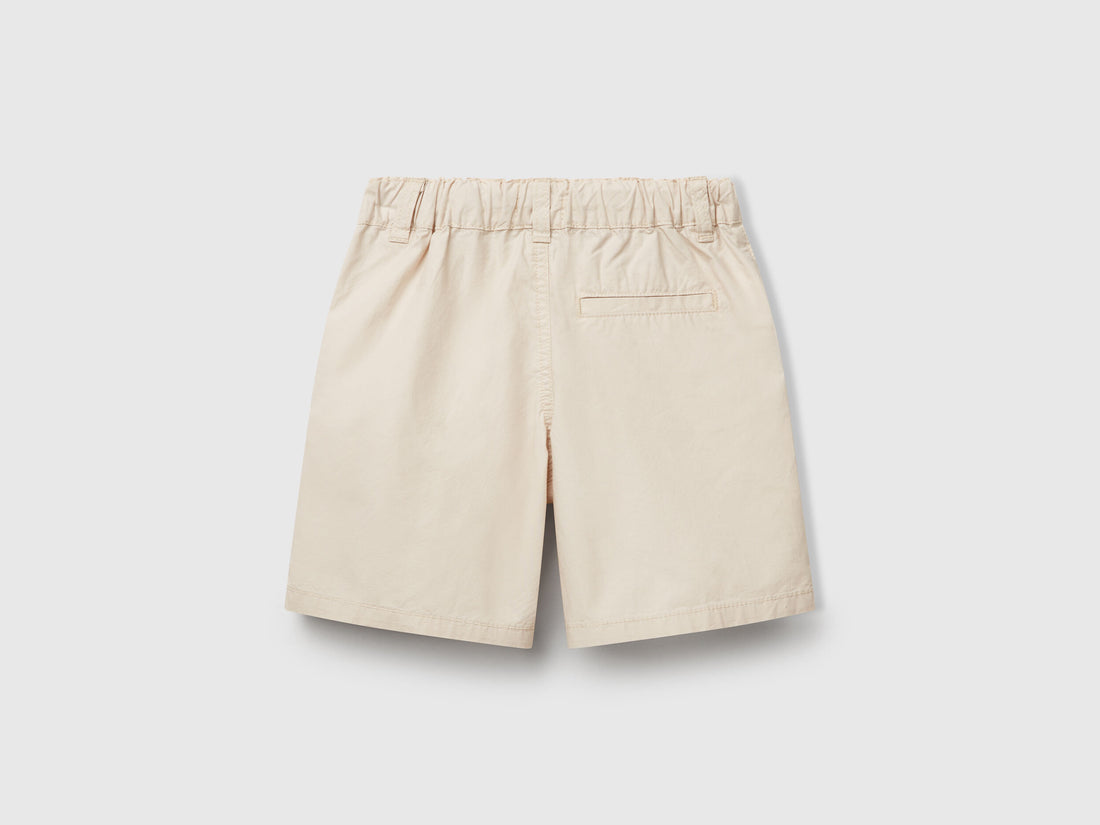 Benetton_100% Cotton Shorts with Drawstring_4AC7G902O_152_02