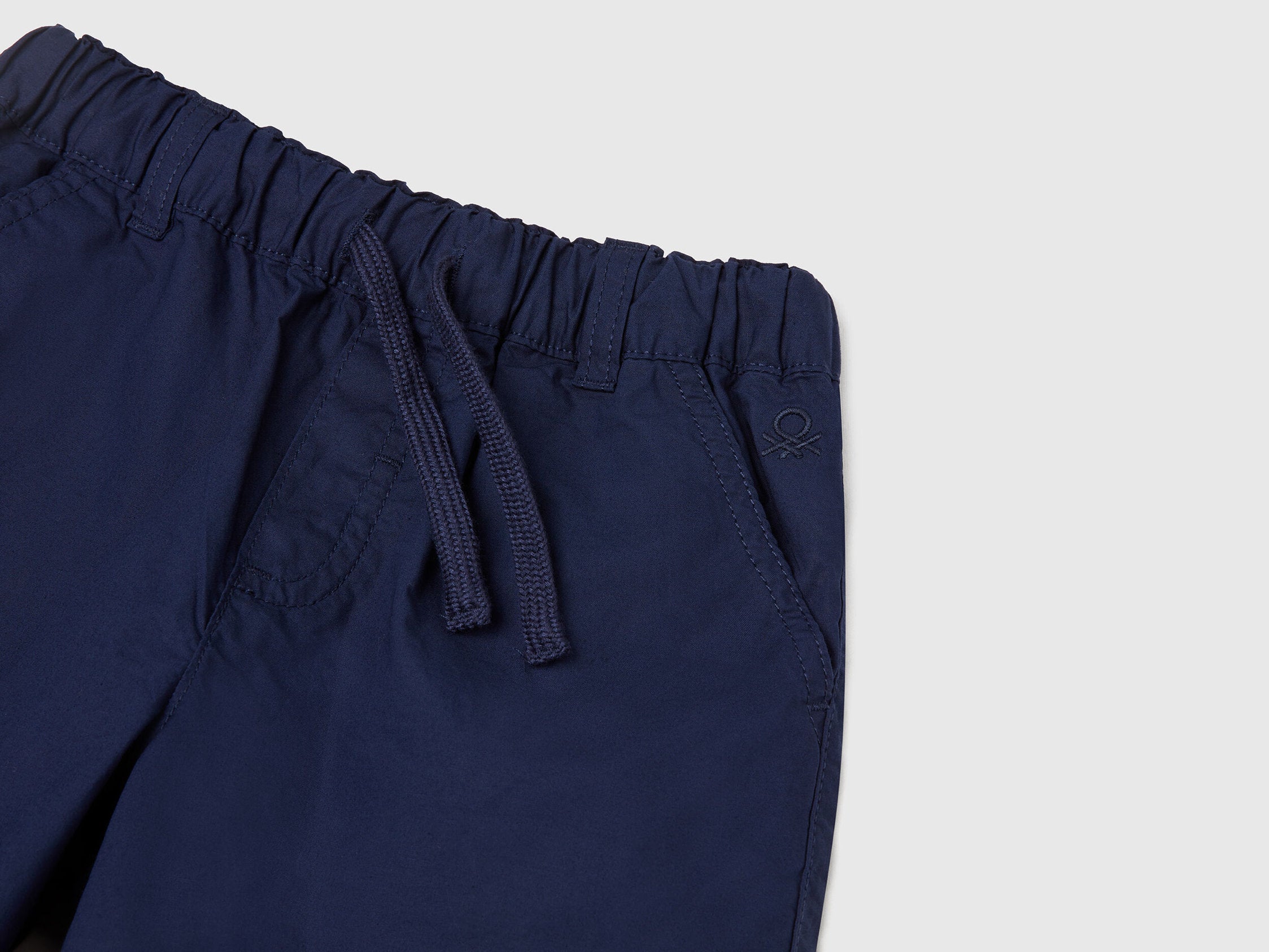 Benetton_100% Cotton Shorts with Drawstring_4AC7G902O_252_03