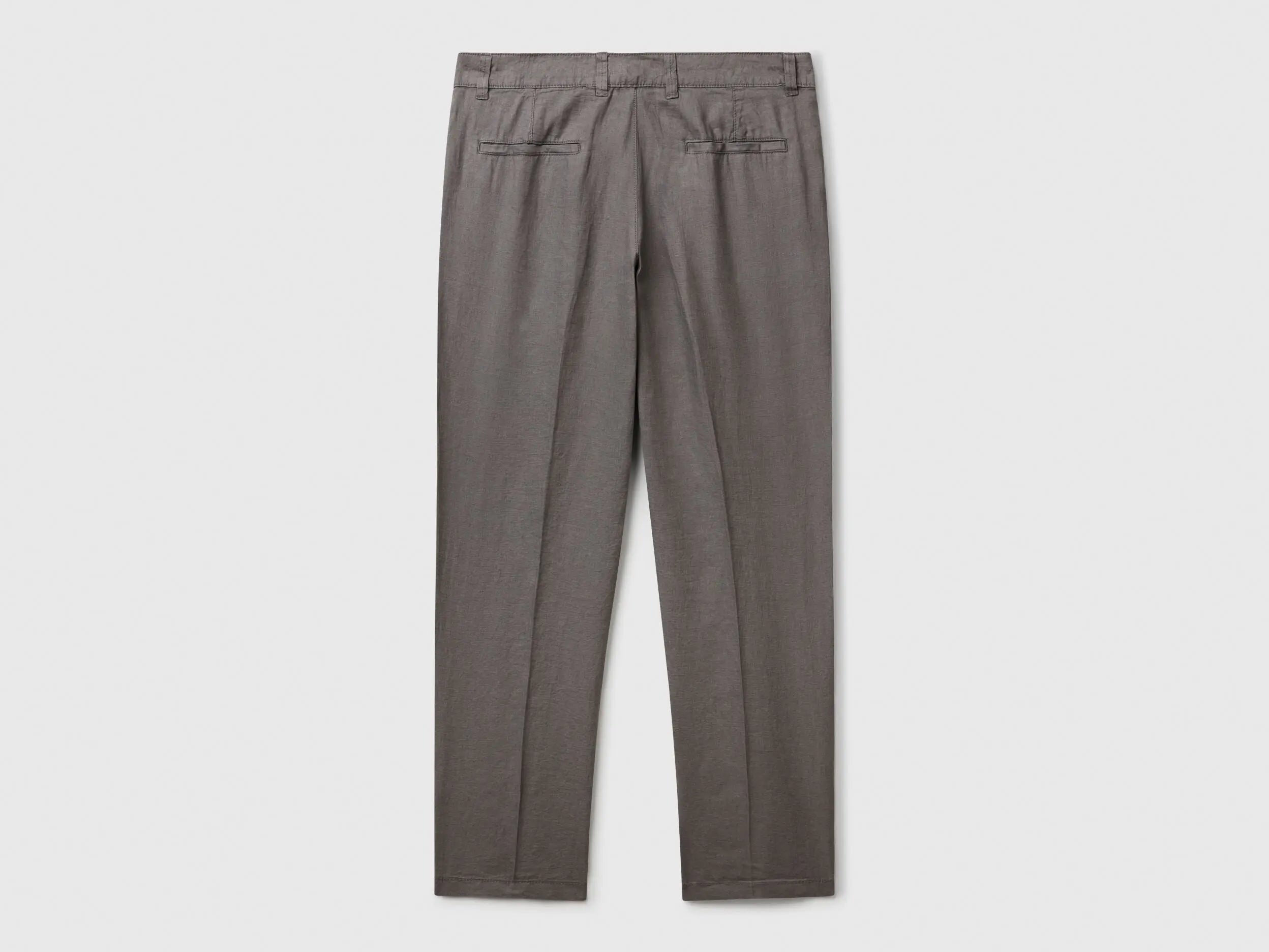 Benetton_Chinos in Pure Linen_4AGH55HW8_00W_05