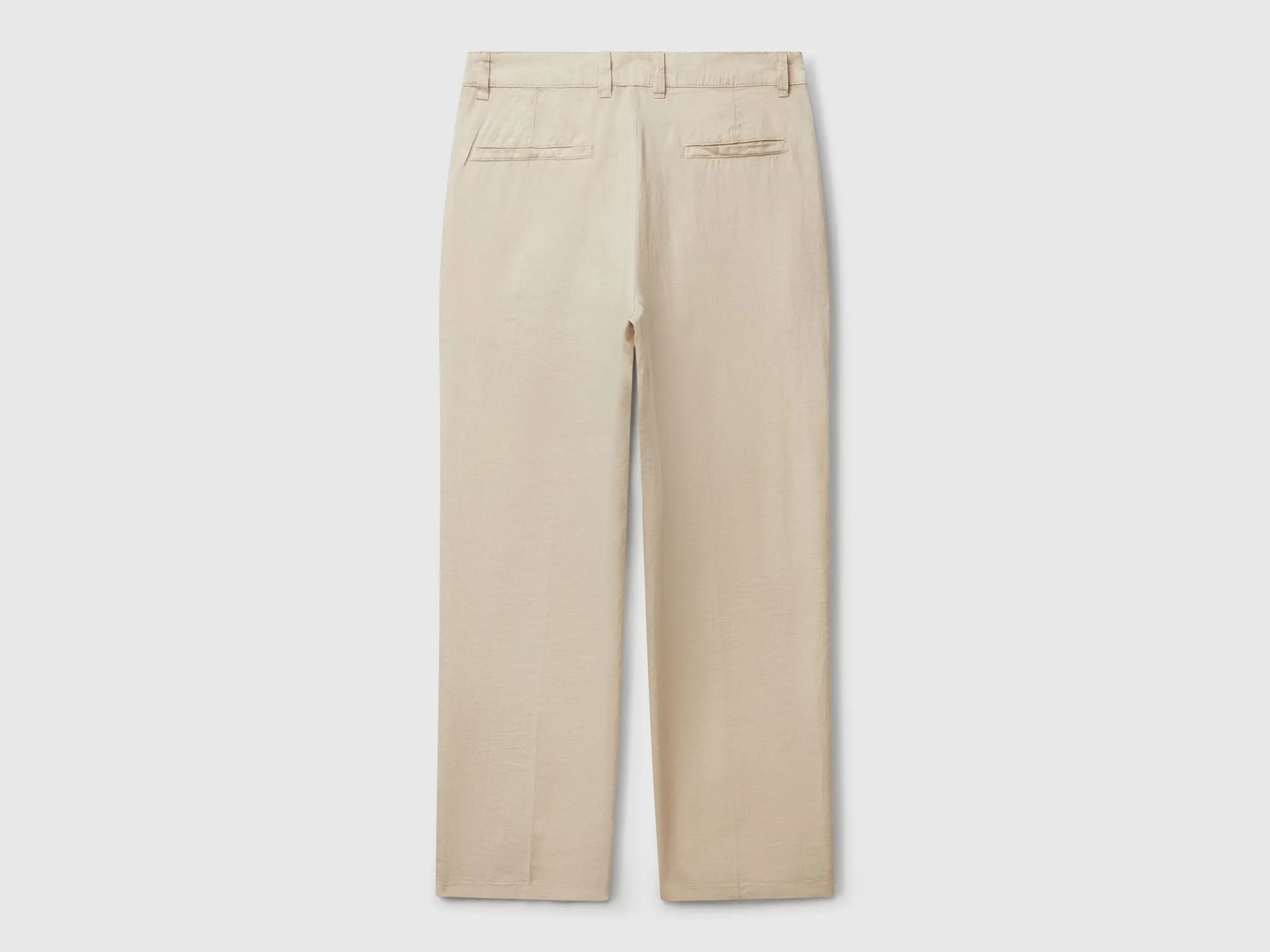 Benetton_Chinos in Pure Linen_4AGH55HW8_152_05