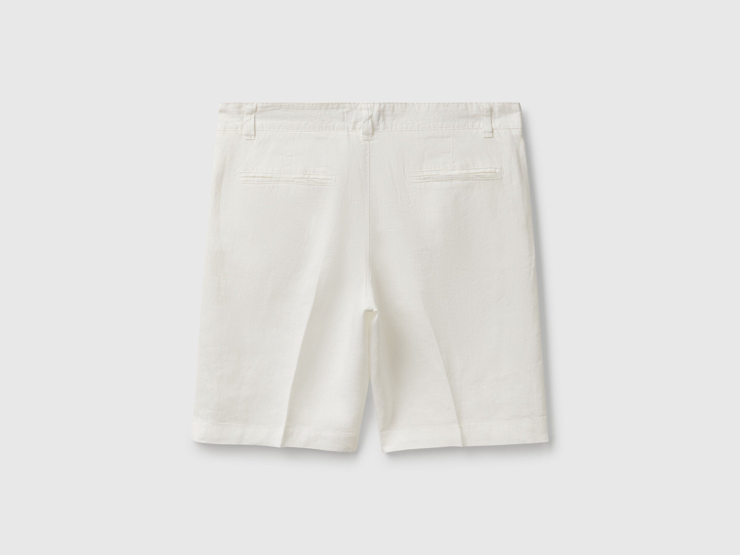 Benetton_Bermudas in Pure Linen_4AGH59548_074_05