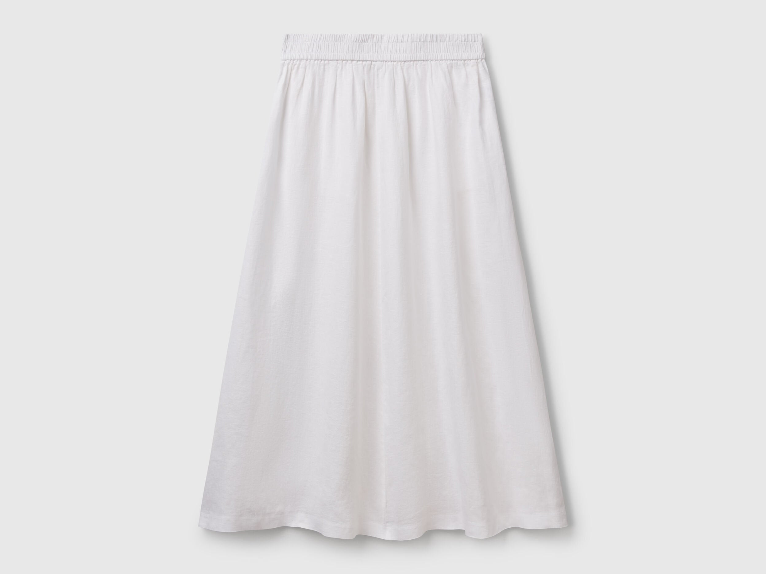 Benetton_Long Skirt in Pure Linen_4AGHD004L_101_05
