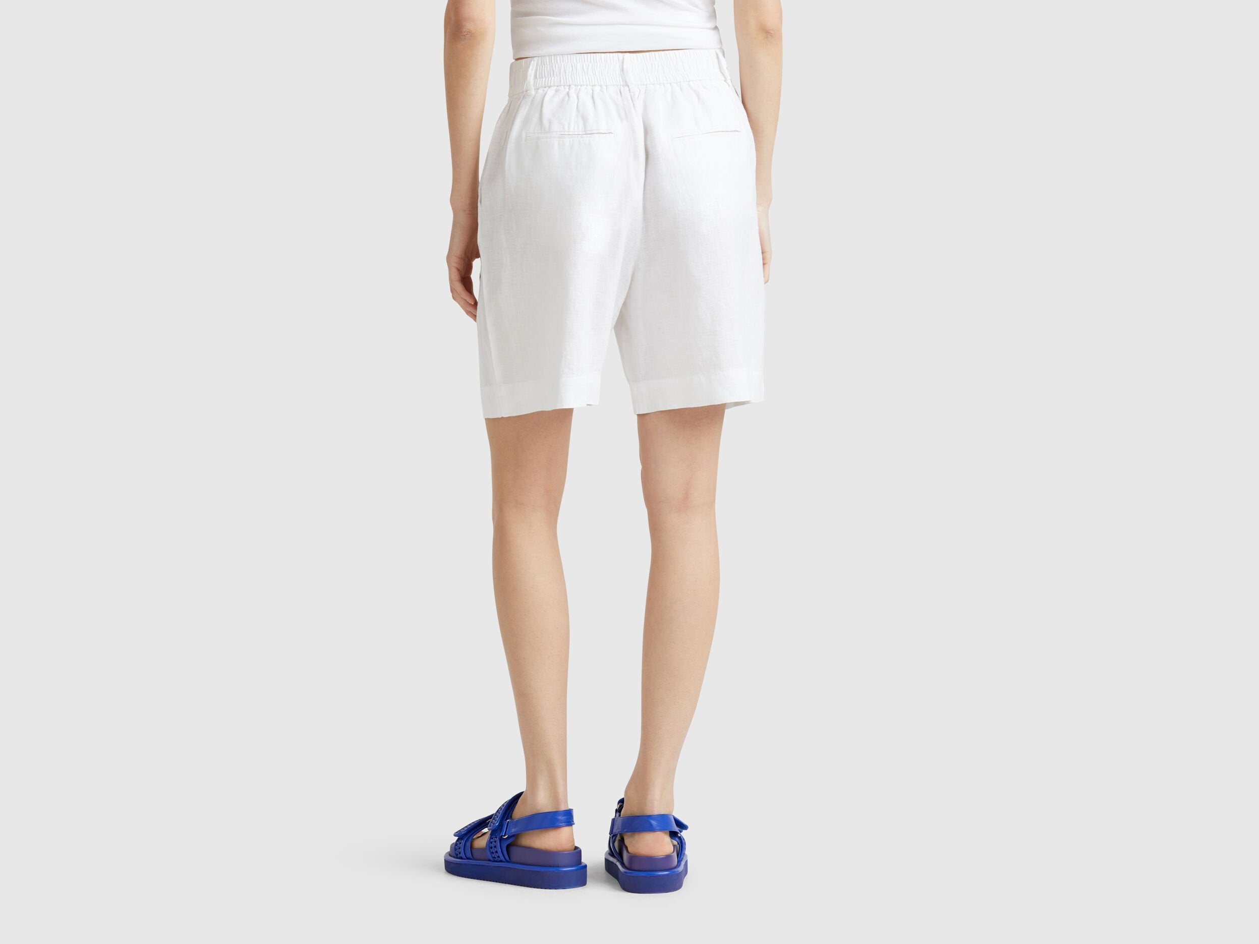 Benetton_100% Linen Bermudas_4AGHD901V_101_03