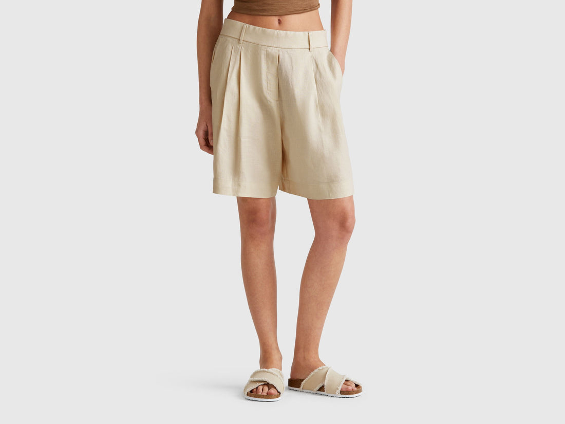 Benetton_100% Linen Bermudas_4AGHD901V_152_02