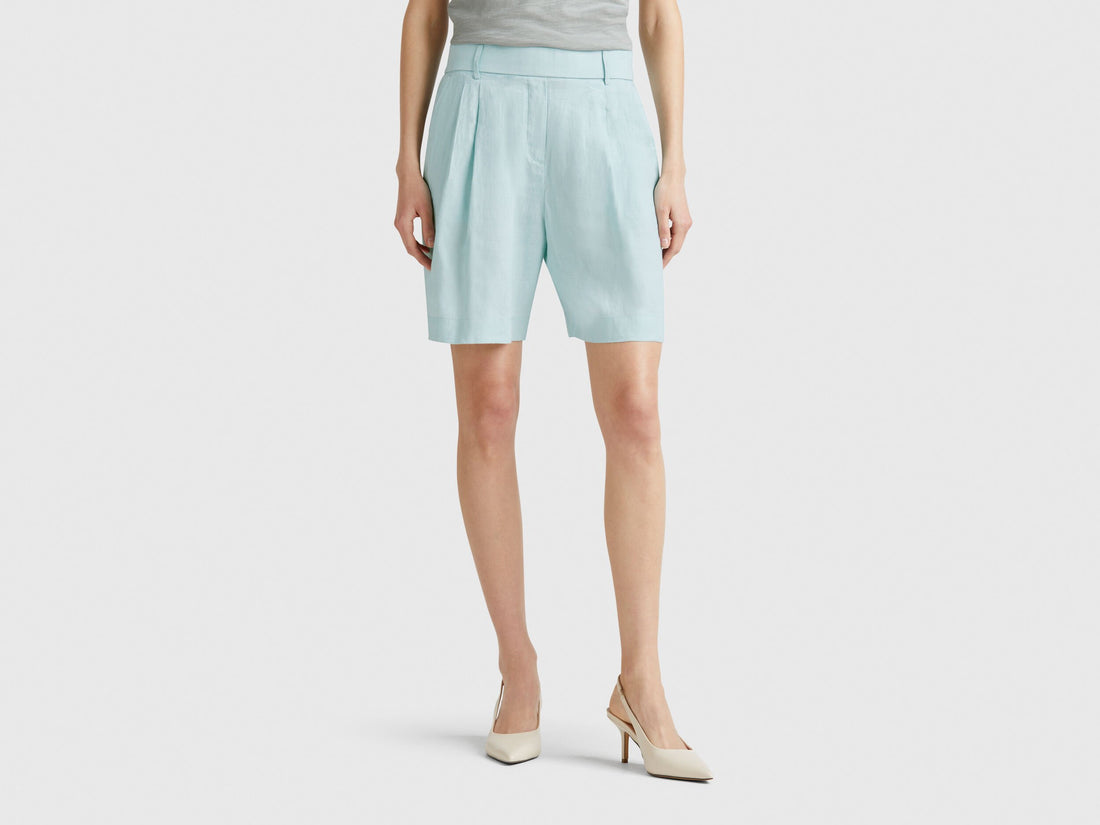 Benetton_100% Linen Bermudas_4AGHD901V_17H_02