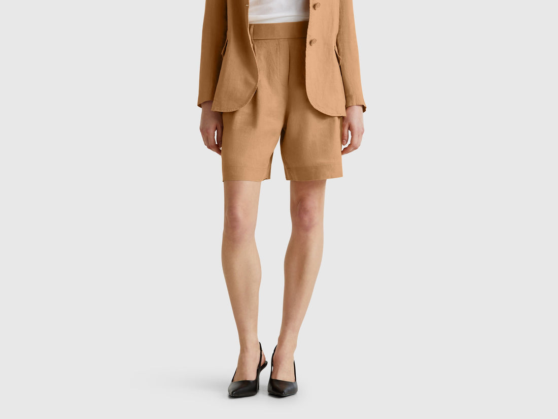 Benetton_100% Linen Bermudas_4AGHD901V_193_02