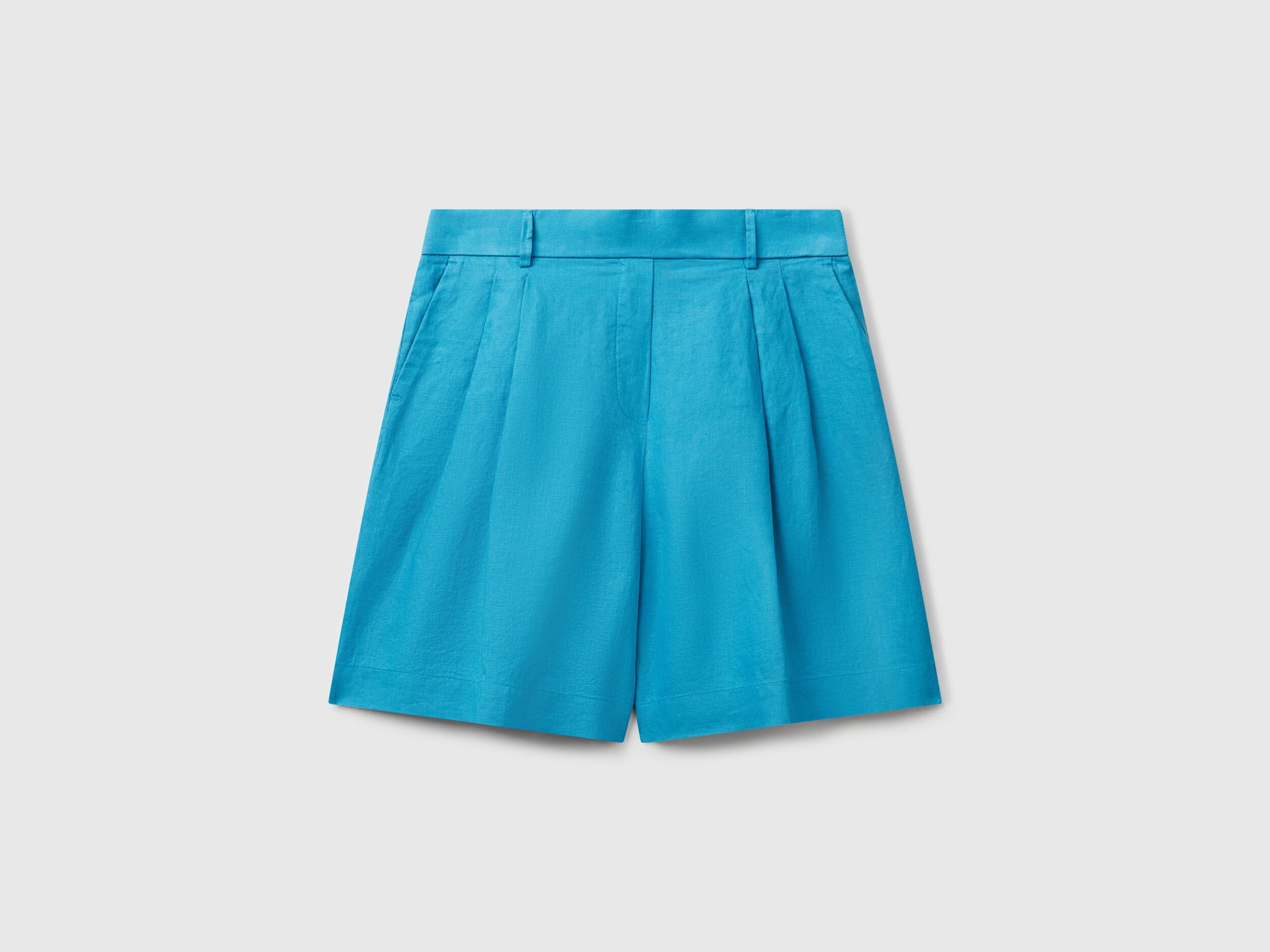 Benetton_100% Linen Bermudas_4AGHD901V_1Y3_04