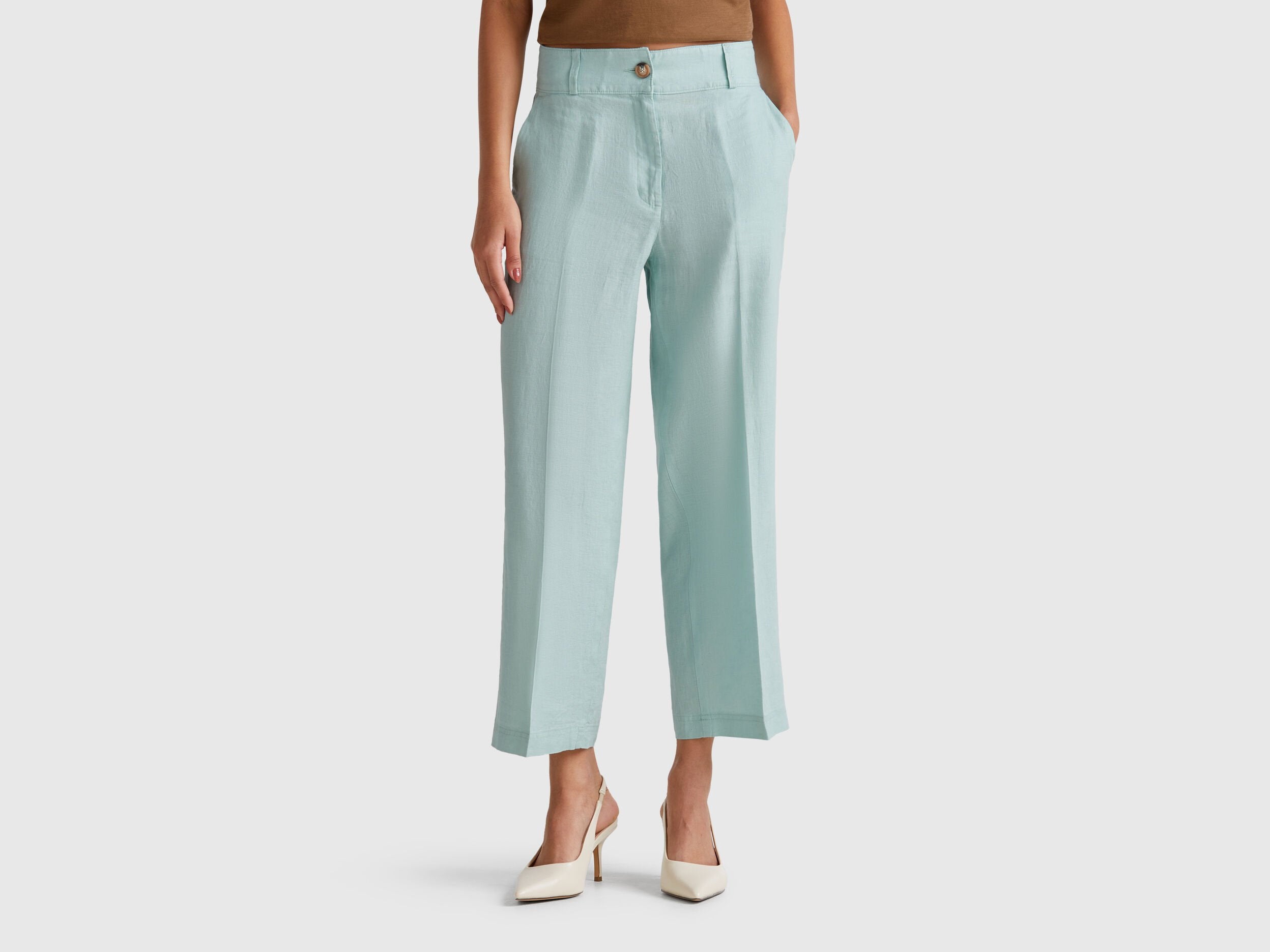 Benetton_Straight Trousers in Pure Linen_4AGHDF06R_17H_02
