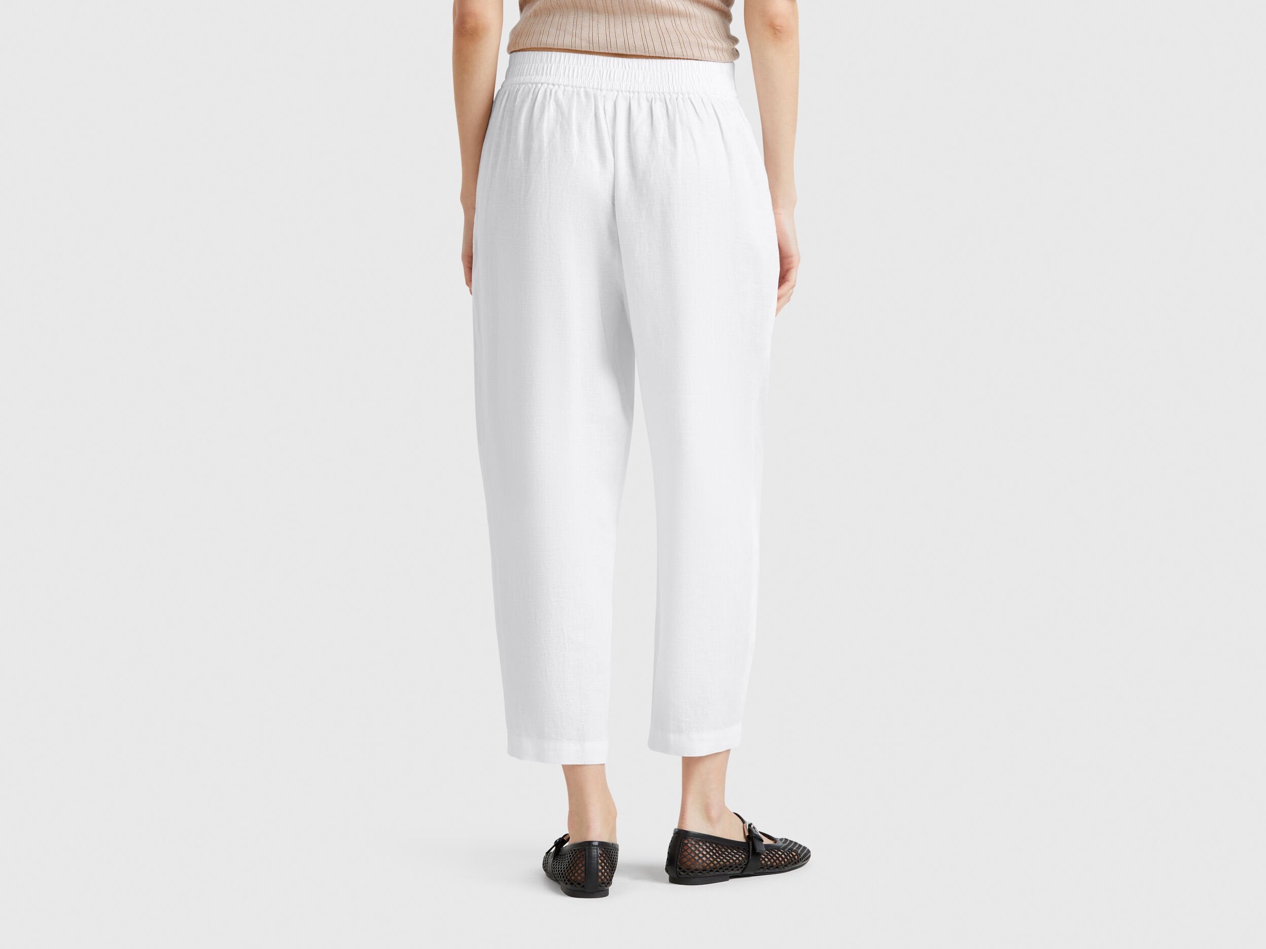 Benetton_Soft Trousers in Pure Linen_4AGHDF08L_101_03