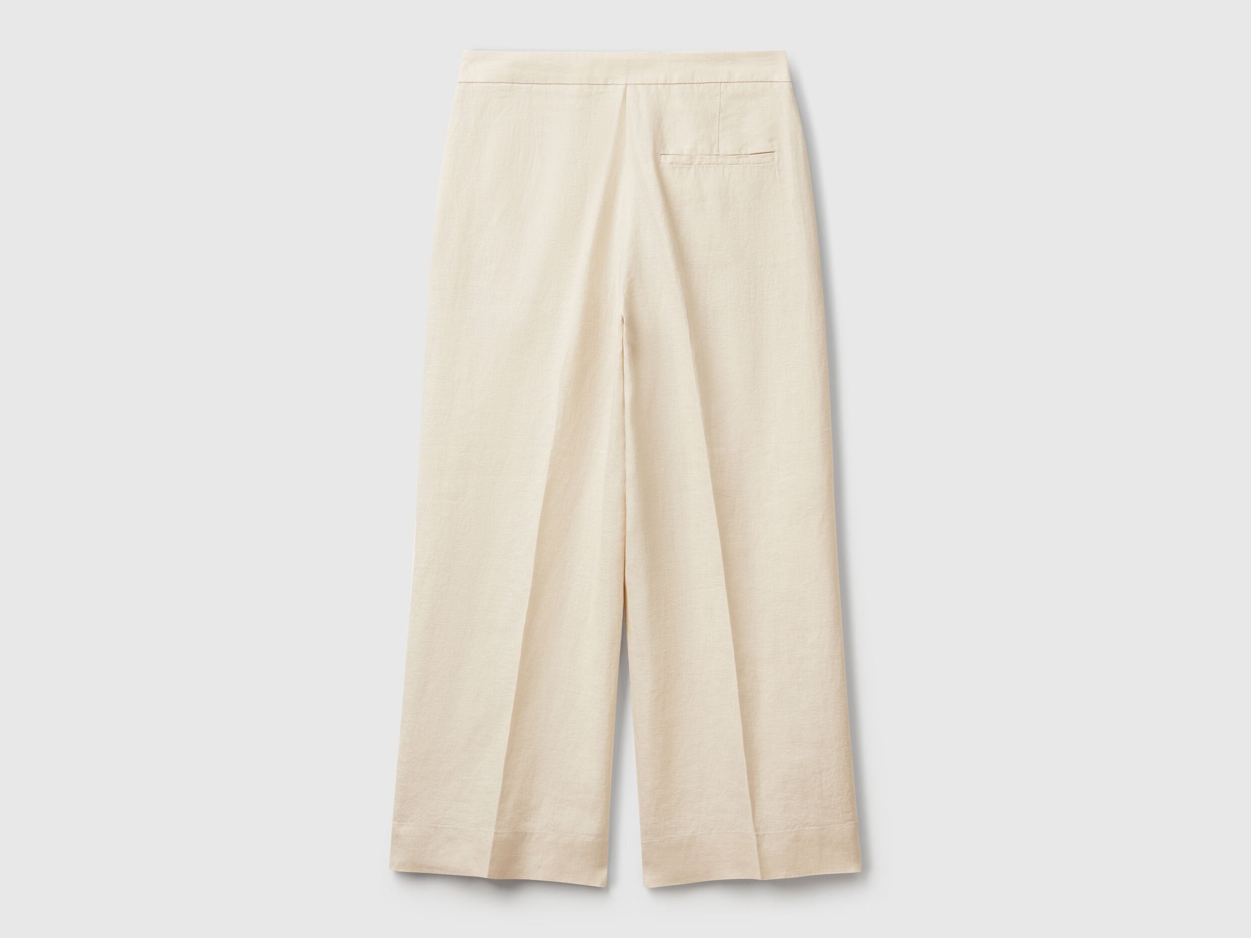 Benetton_Cropped Sweatpants in Pure Linen_4AGHDF08M_152_05