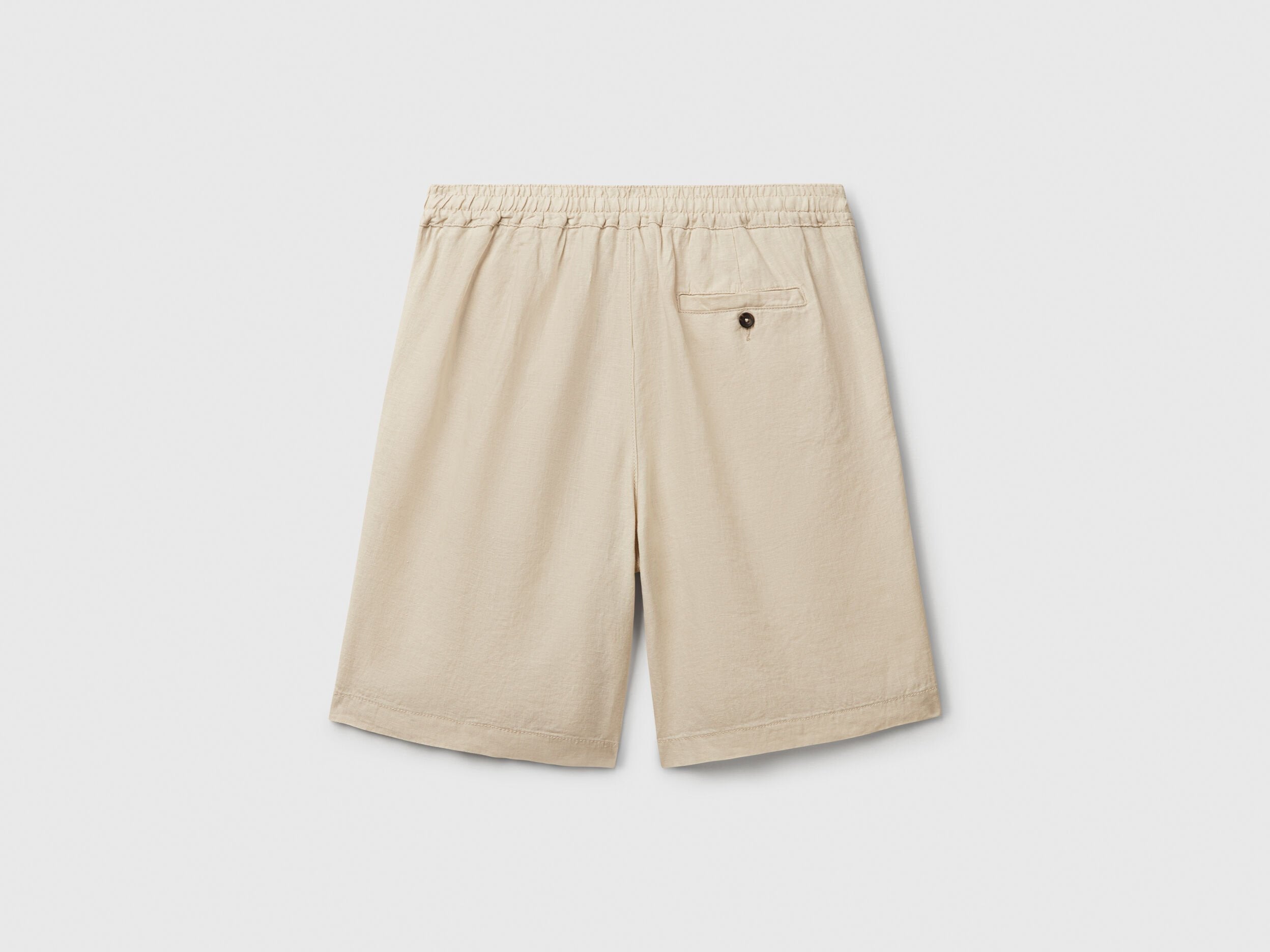 Benetton_Bermuda Shorts with Drawstring in Pure Linen_4AGHU900Z_152_05