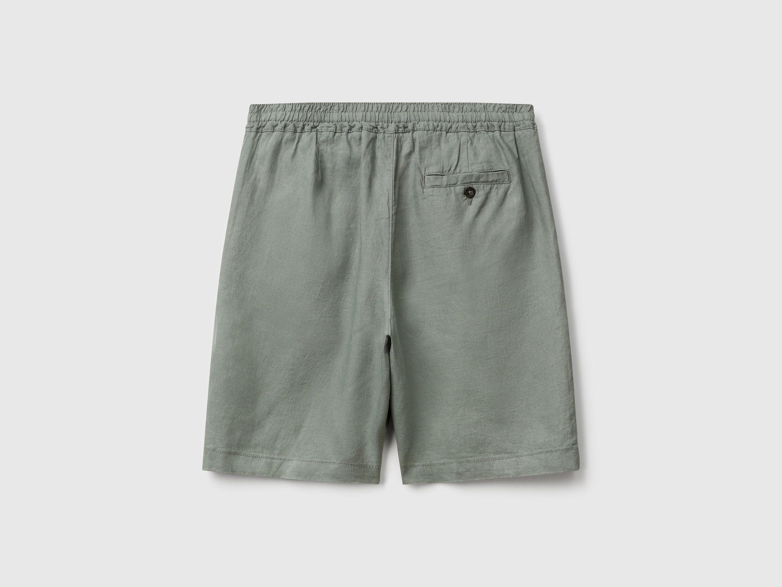 Benetton_Bermuda Shorts with Drawstring in Pure Linen_4AGHU900Z_26Y_05