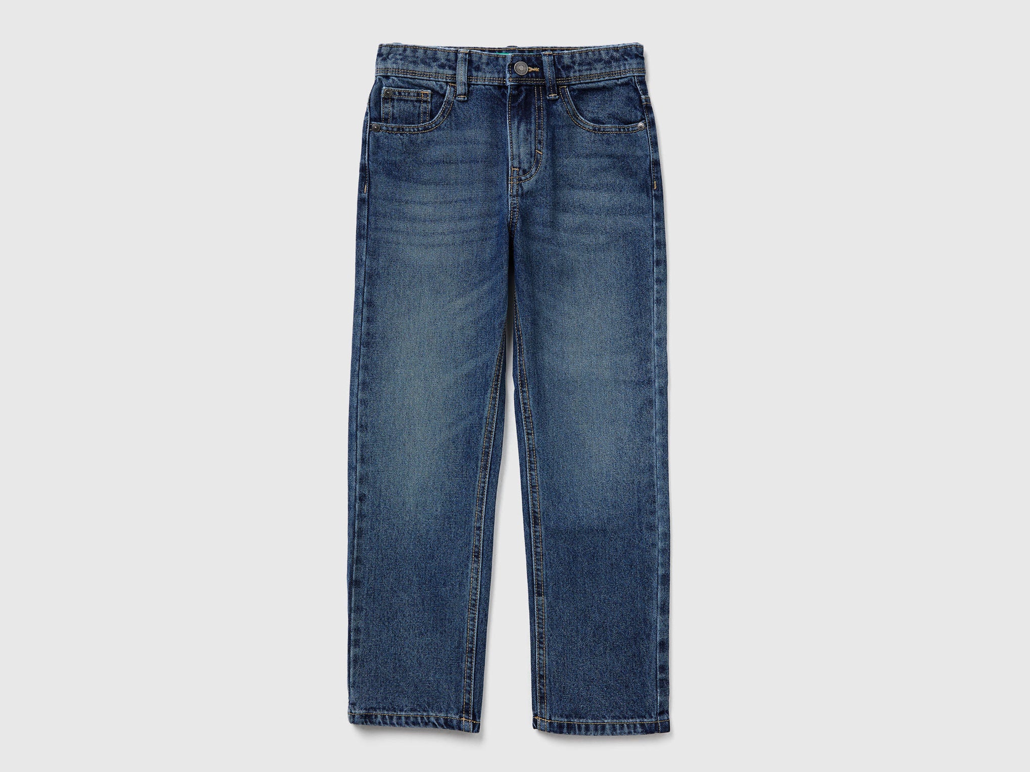 Benetton_Dark Blue_Straight Leg Jeans_4AW7CE021_901_01