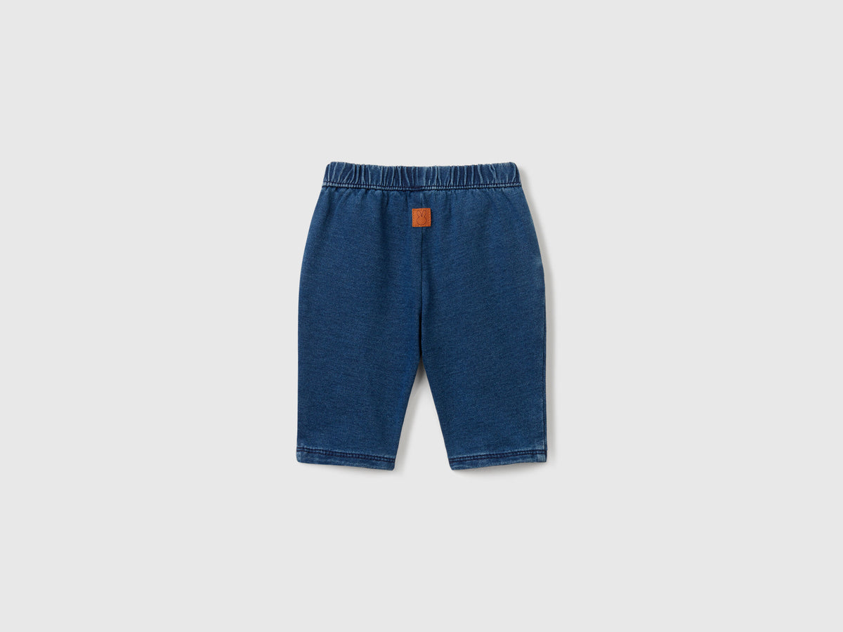 Benetton_Denim Look Trousers with Drawstring_4BAYAF01H_901_02